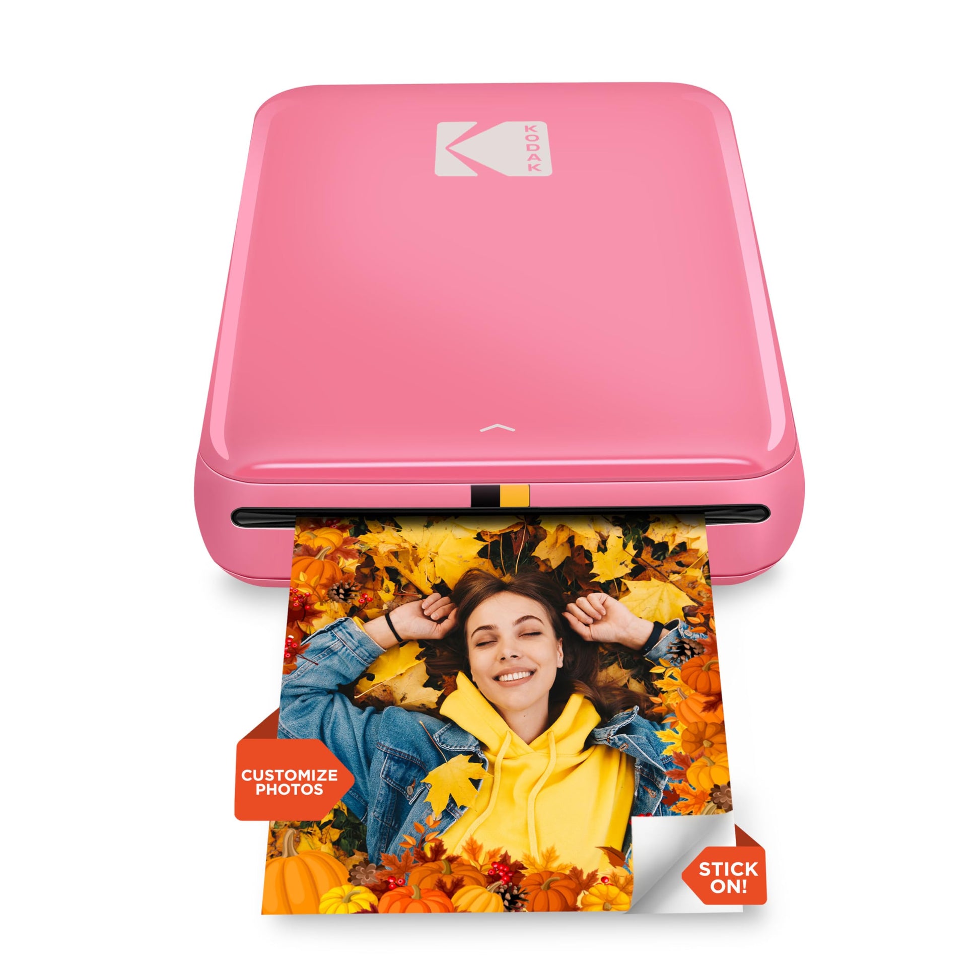 KODAK Step Instant Smartphone Photo Printer - Portable Mini Color Wireless Mobile Printer - Zink 2x3” Sticky-Back Photos - Bluetooth Compatible with iOS & Android Devices - Fun Editing App - Black