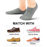 wernies No Show Socks Women Low Socks Short Socks for Flats Non Slip Thin Liner Socks, 5-8