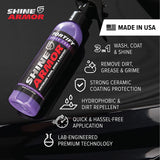 Ceramic Coating Top Coat for Cars Fortify Quick Car Wax Polish Spray Waterless Wash & Wax Hydrophobic Polish & Polymer Paint Sealant Detail Protection 16 Fl Oz by SHINE ARMOR