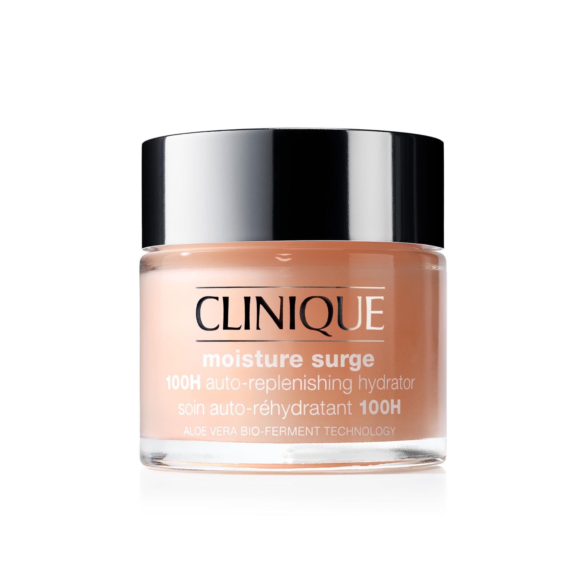 Clinique Moisture Surge 100H Auto-Replenishing Hydrator Oil Free Face Moisturizer With Hyaluronic Acid For All Skin Types | Hydrating + Moisturizing, Mini Travel Size, 0.5 fl. oz.