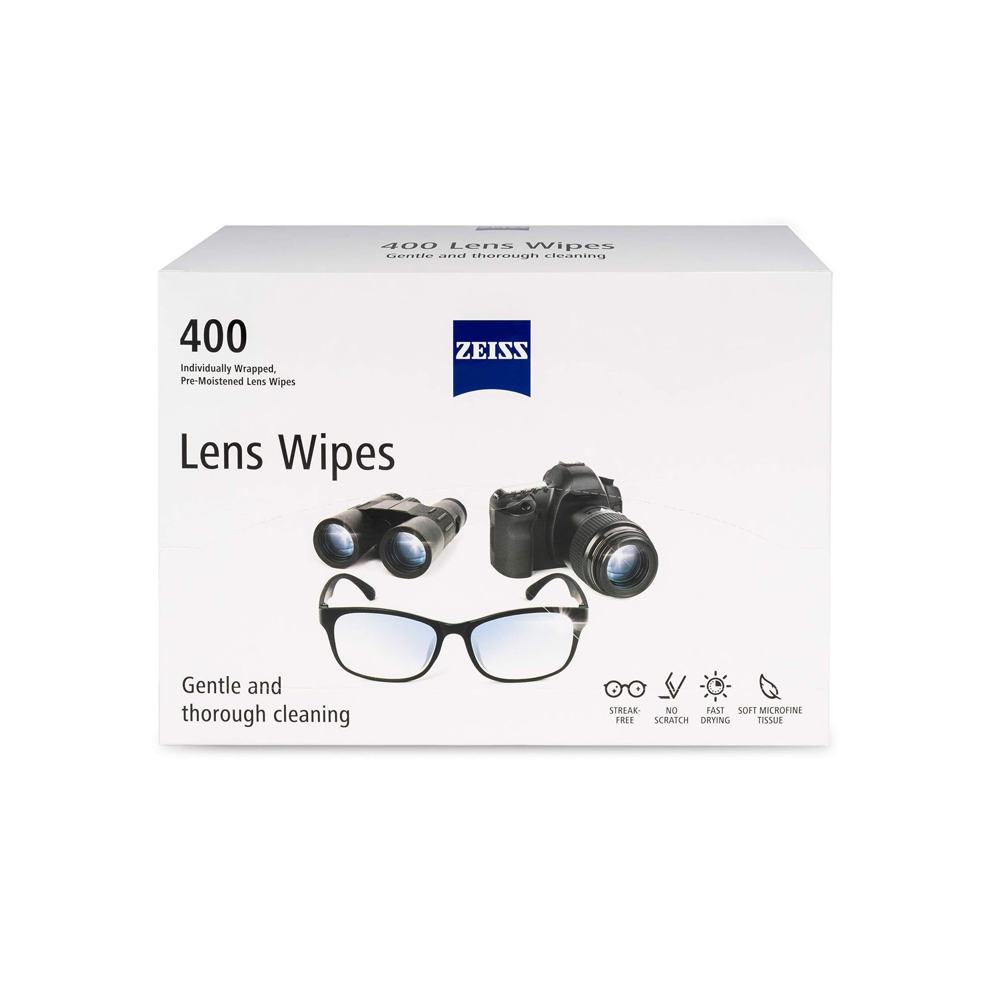 ZEISS Pre-Moistened Lens Cleaning Wipes, 600 Count