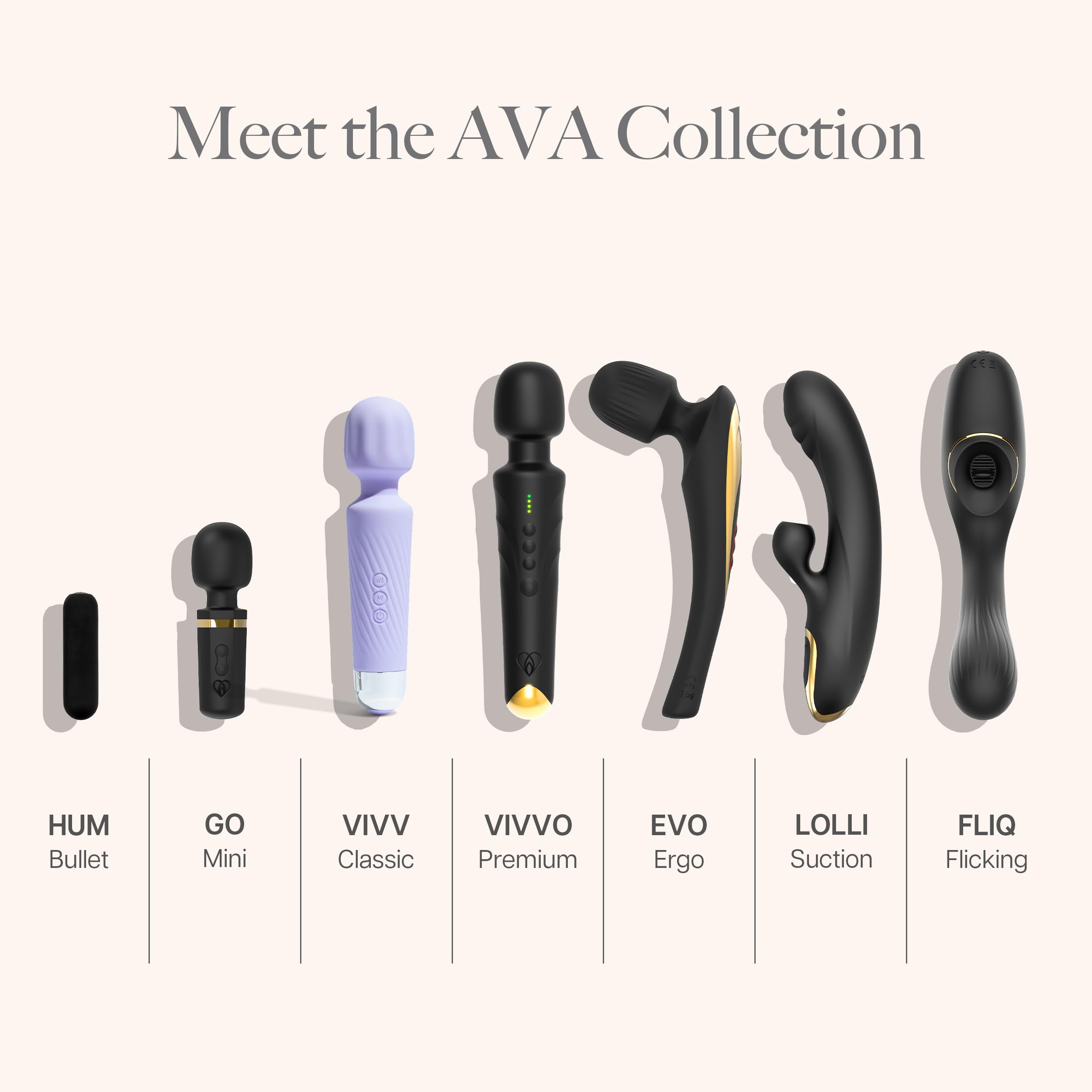 Ava Vibrator for Women – 4 Hour Battery Life | Water Resistant Body Safe Silicone | Clitoral Vibrator Sex Toy with 20 Patterns & 8 Speeds – Clit Stimulator Adult Sex Toys – Discreet Gift
