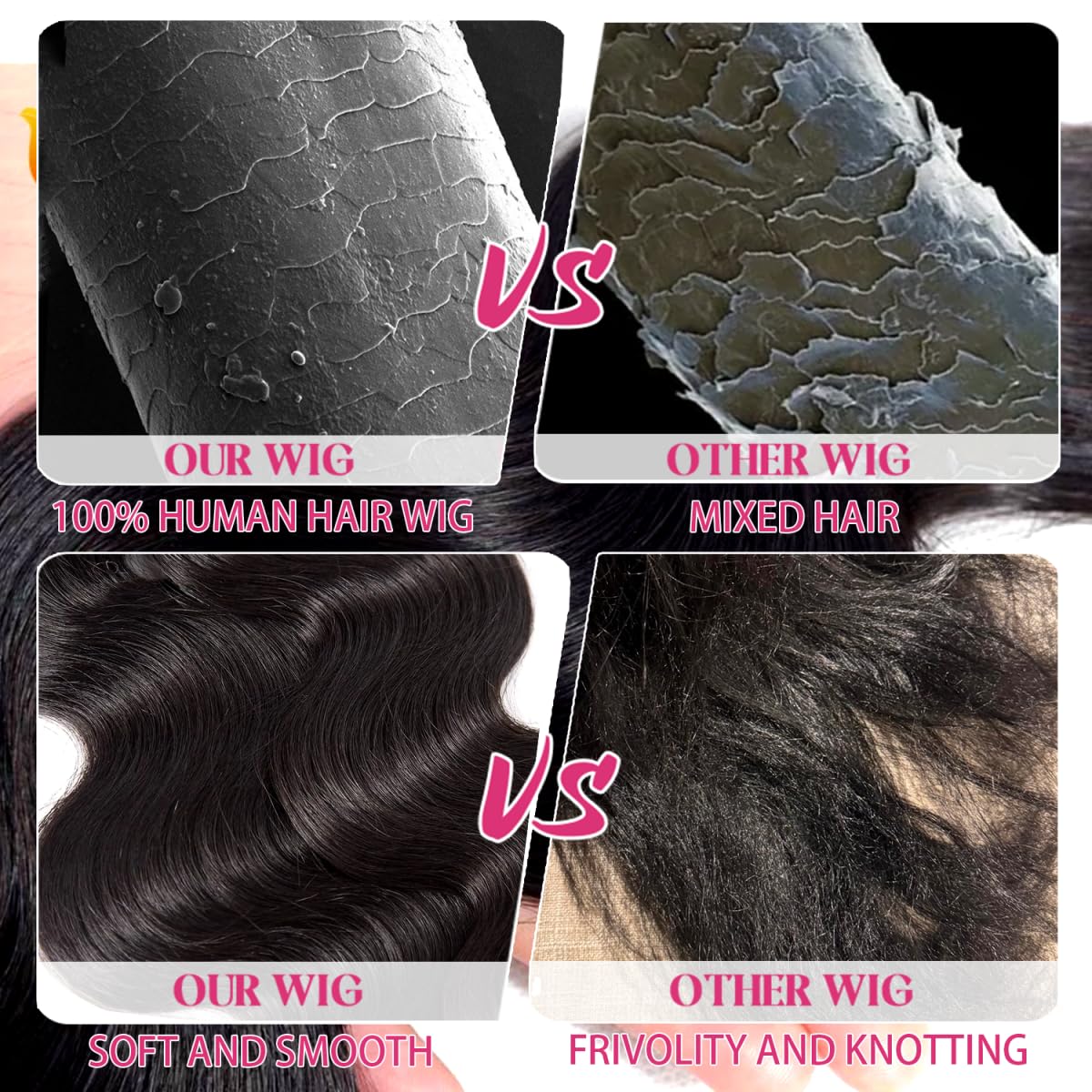 Smabuity 13x6 Body Wave Lace Front Wigs Human Hair Pre Plucked HD Transparent Lace Frontal Wigs Human Hair 180% Density Glueless Human Wigs with Baby Hair for Women 26 Inch