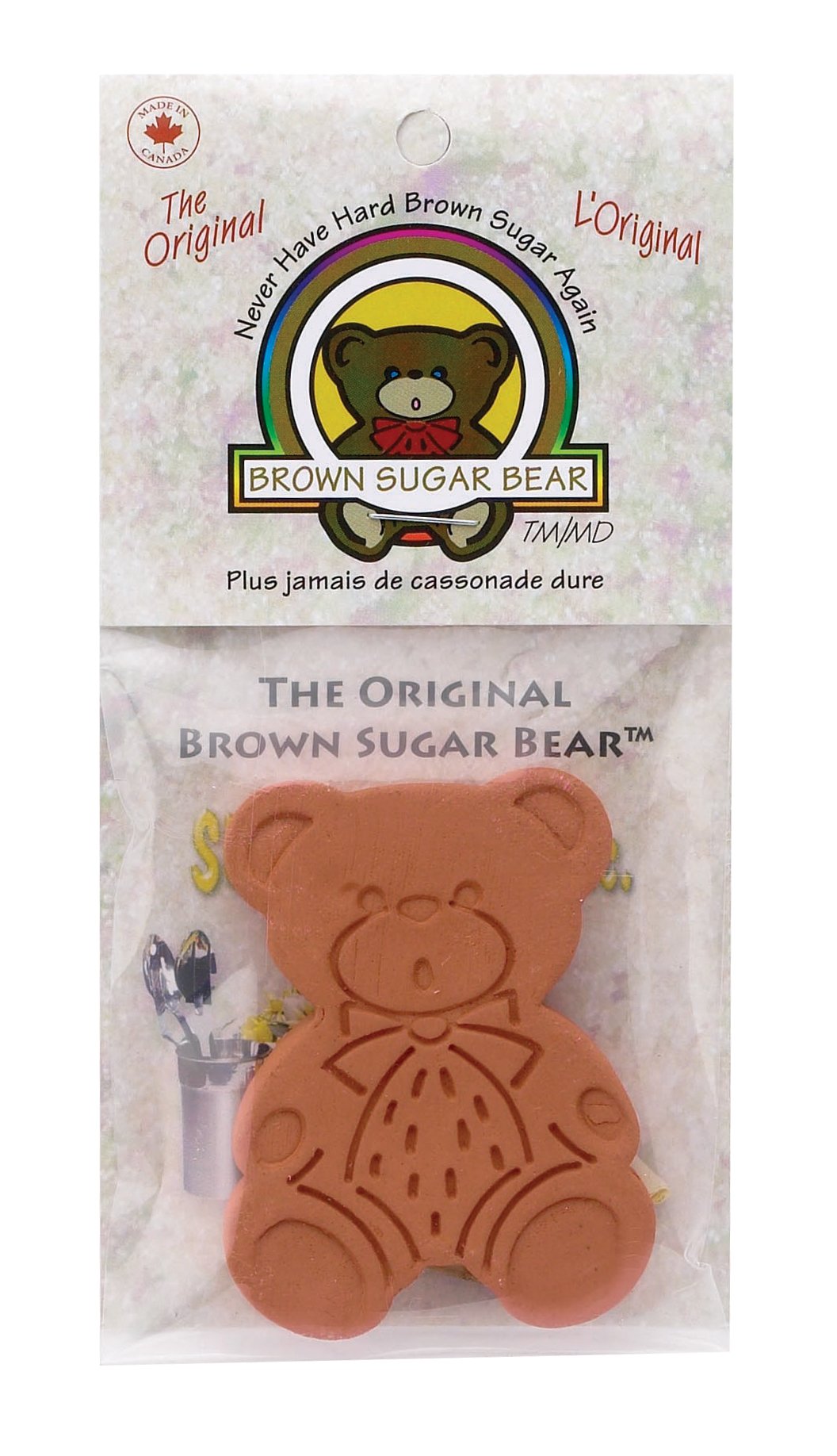 Brown Sugar Bear Original Brown Sugar Saver and Softener, Terracotta, Pack of 2