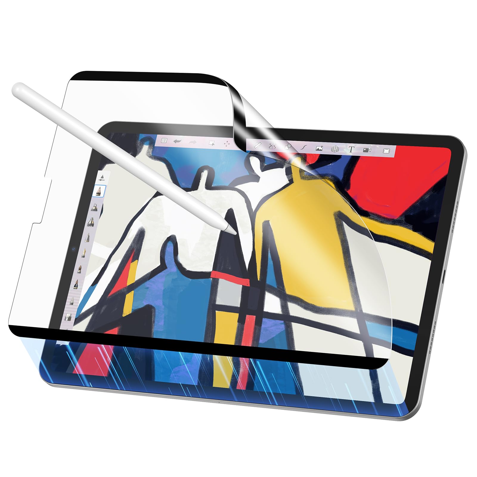 ESR for iPad Pro 12.9 Inch Paper-Feel Magnetic Screen Protector 6th/5th/4th/3rd Generation (2022/2021/2020/2018), Write and Draw Like on Paper, Detachable and Reusable, Matte Finish