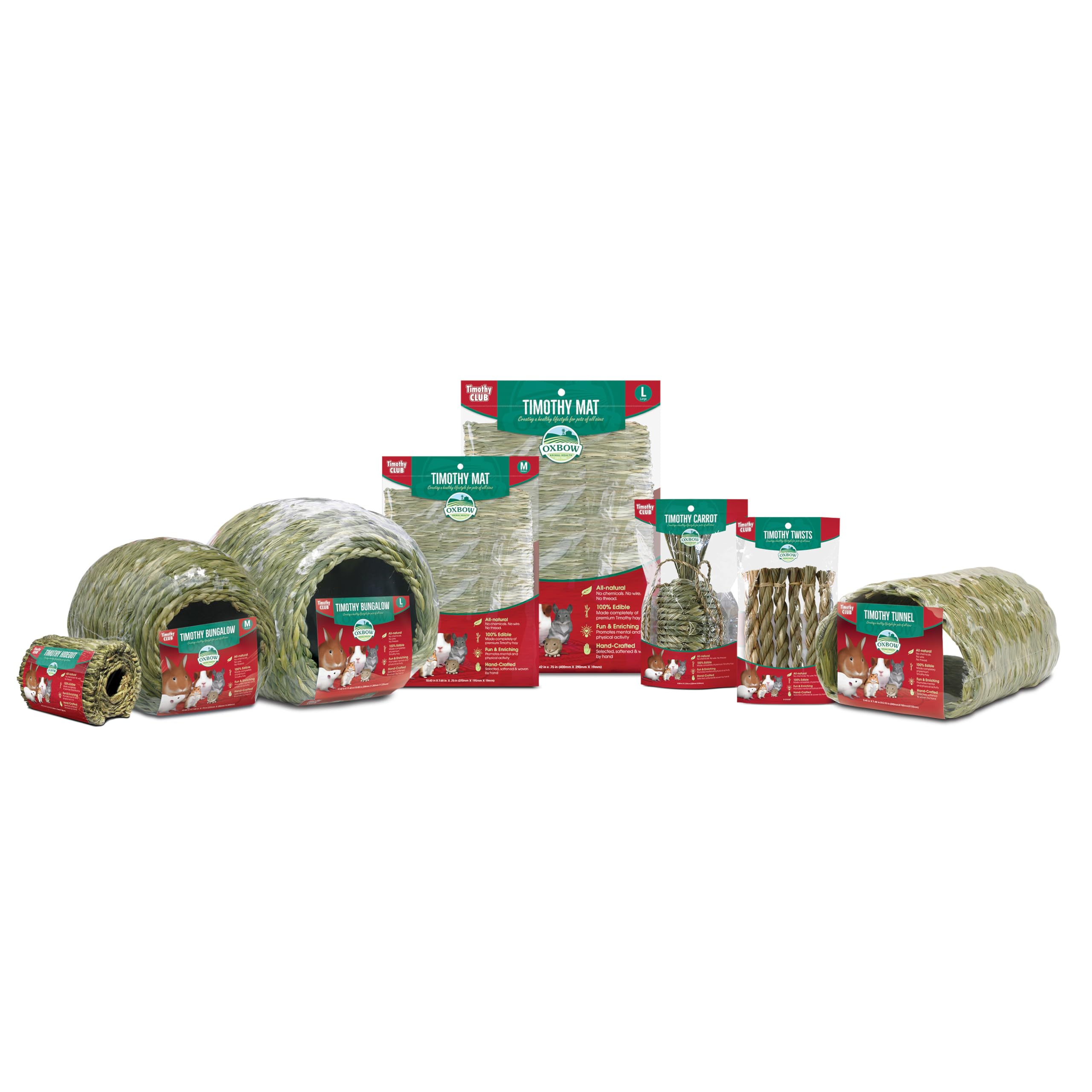 Oxbow Animal Health Timothy Club Timothy Twists 6 Count (Pack of 1)