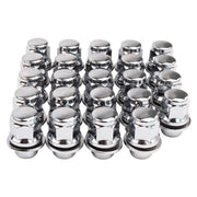 12x1.5 Lug Nuts 20 Pcs Chrome Closed End Mag Style Lug Nuts with Washer 13/16" (21mm) Hex Compatible with Toyota Camry/Corolla/Tacoma Lexus