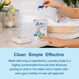 Nellie's Laundry Soda - Concentrated Laundry Detergent Powder - 100 Load - Gentle on Skin and Environment - Fragrance-Free