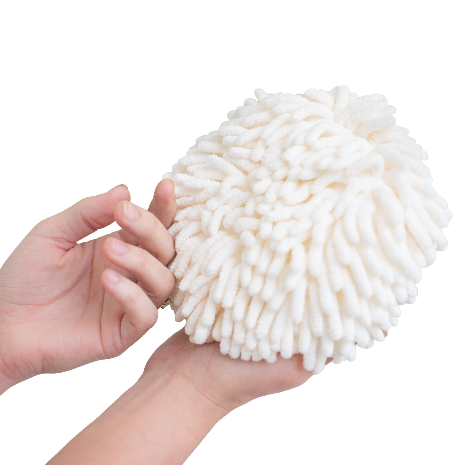JJ KENT Fluffy Puffins Microfiber Hand Towels - Set of 3 Fluffy Hand Towels with Wall Hook Attachment - Quick and Easy Hand Drying Puffs