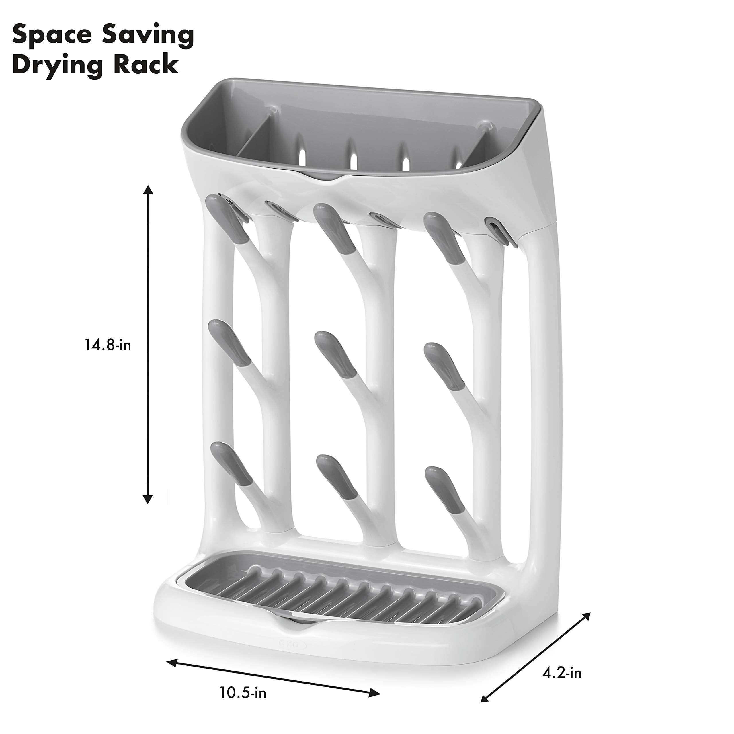 OXO Plastic Tot Space Saving Drying Rack For Kitchen