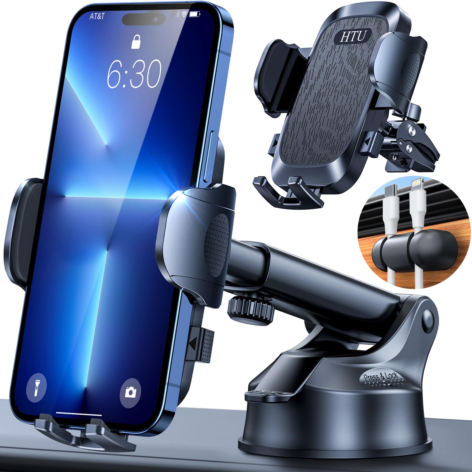 2024 Ultimate Car Phone MountÃ£ÂÂ80+LBS Strongest Suction & Military-GradeÃ£ÂÂÃ£ÂÂPatent & Safety CertsÃ£ÂÂ Cell Phone Holder Truck Stand for Dashboard Windshield Vent for iPhone 15 Pro Max 14 13 Samsung, Black