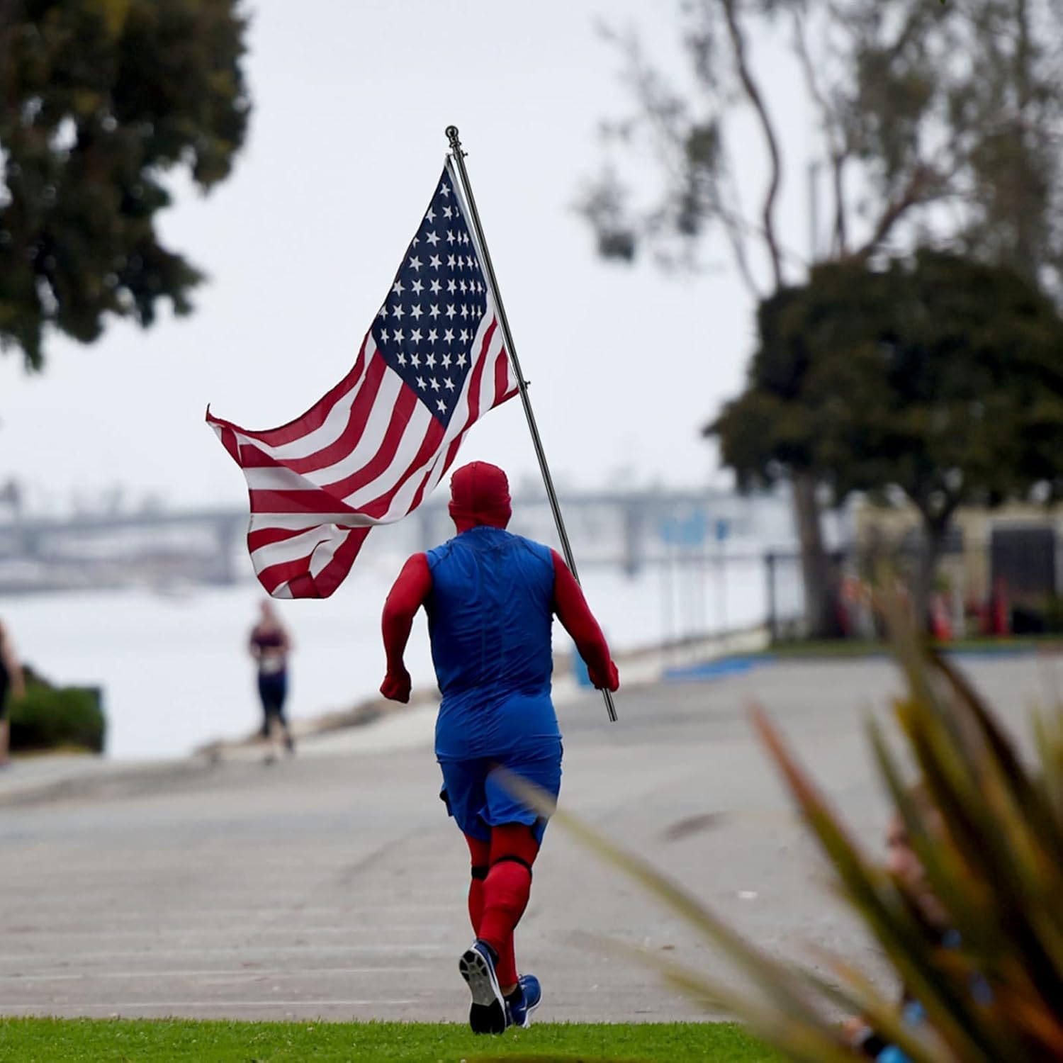 Black Flag Poles for Outside House - 5ft Tangle Free Flag Pole for House,Heavy Duty Metal Flagpole,Outdoor Flagpoles Residential for Porch,Fence (Without Bracket)