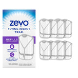 ZEVO Flying Insect Refills for Indoor Light Trap: 8 Light Trap Refill Cartridges Capture Fruit Flies, Gnats and Houseflies (8 Cartridges)