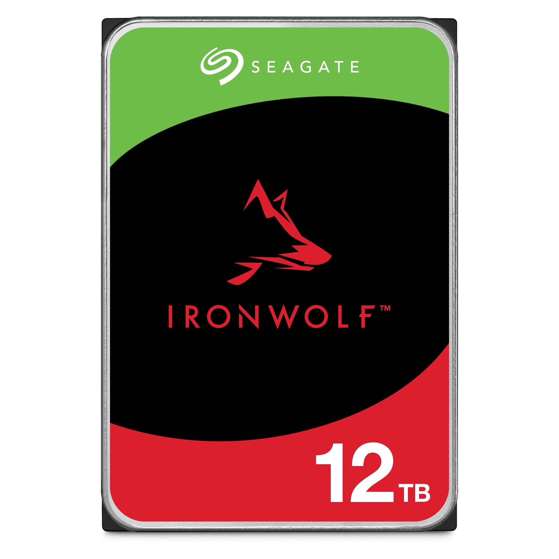 Seagate IronWolf 12TB NAS Internal Hard Drive HDD CMR 3.5 Inch SATA 6Gb/s 7200 RPM 256MB Cache for RAID Network Attached Storage (ST12000VNZ008/ST12000VN0008)