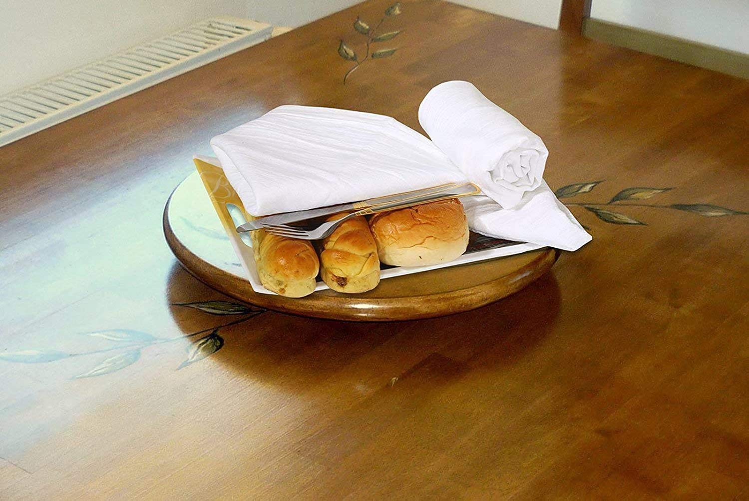 SIMPLI-MAGIC Kitchen Towels, 24"x24", Flour Sack White 12 Count