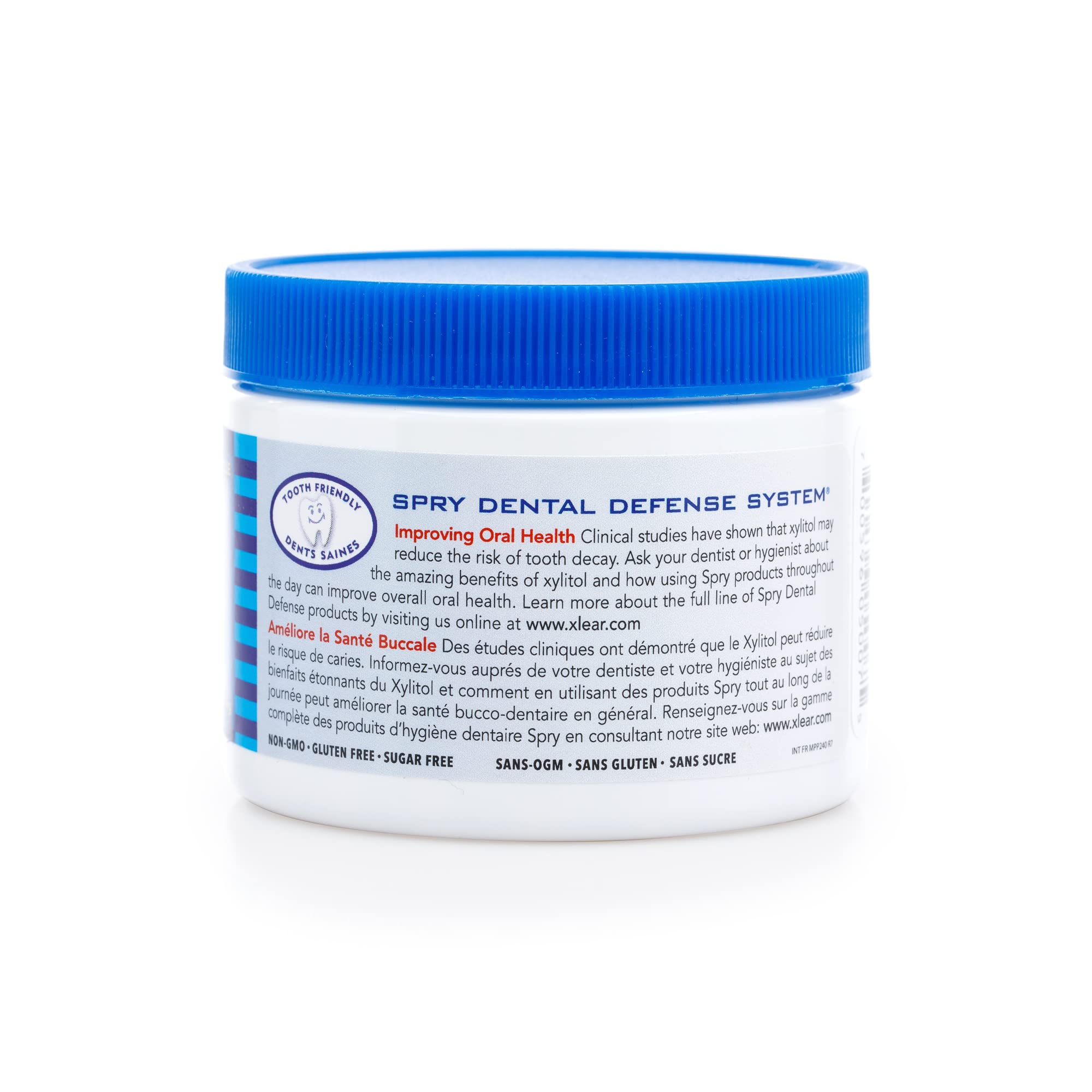 Spry Xylitol Peppermint Sugar Free Candy - Promote Oral Health, Increase Saliva Production, Stop Bad Breath, Non-GMO, Gluten-Free, 240 Count (Pack of 1)