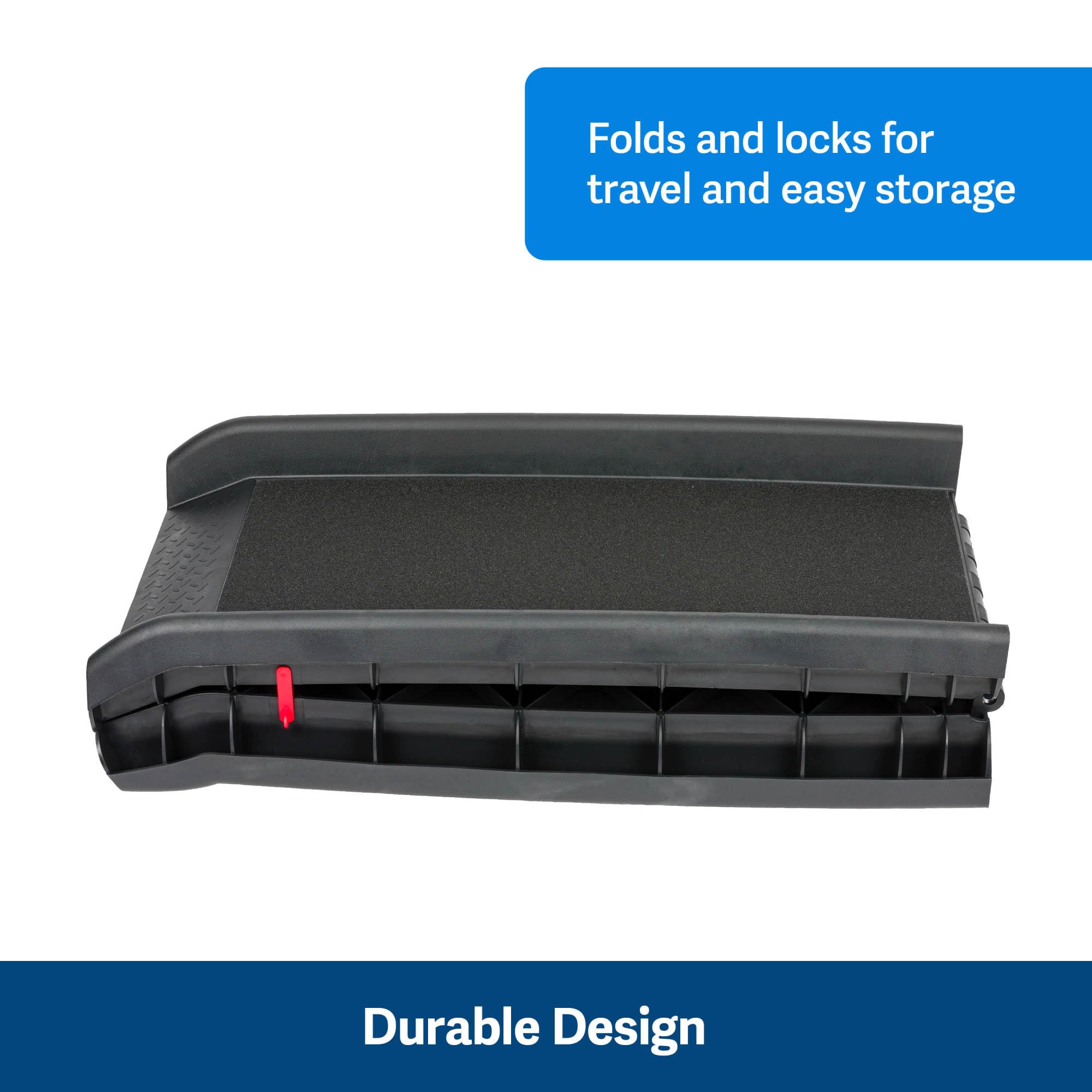 PetSafe Happy Ride Folding Pet Ramp, Portable Lightweight Dog Ramp for Cars, Trucks & SUVs