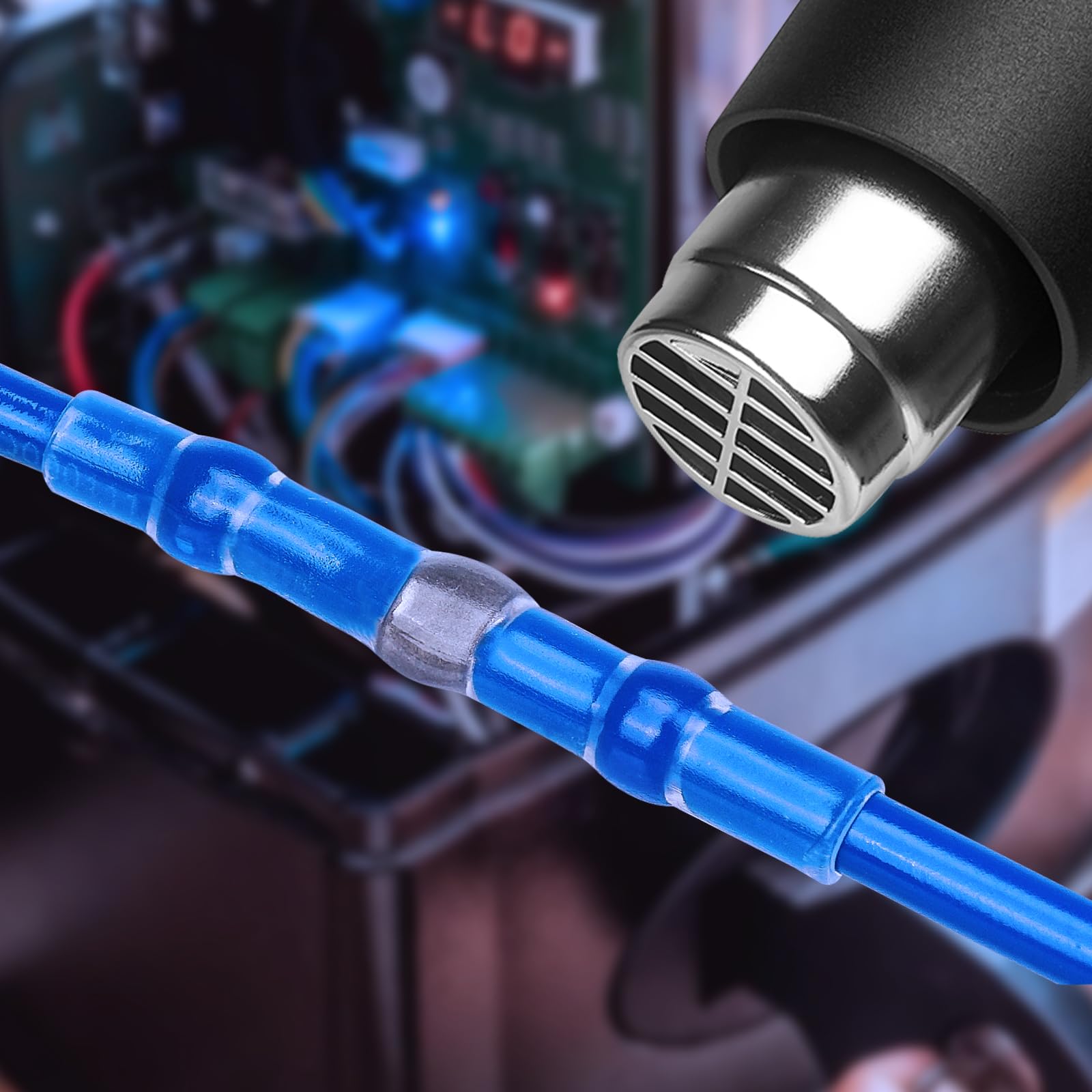 TICONN 150 PCS Solder Seal Wire Connectors, Heat Shrink Butt Connectors, Waterproof and Insulated Electrical Wire Terminals, Butt Splice (150PCS)