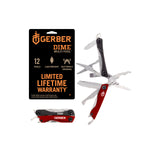 Gerber Gear Dime 12-in-1 Mini EDC Multitool - Needle Nose Pliers, Pocket Knife, Keychain, Bottle Opener - Gifts for Men, EDC Gear and Equipment - Black