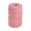 Red and White Twine, Christmas Twine String, 656 Feet Cotton Baker's Twine Cotton Cord Crafts Gift Twine String for Crafts, Gift Wrapping, Party, Baking and Holiday