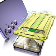 Fotbor [2+3 Pack for Samsung Galaxy S24 Plus Screen Protector and Camera Lens Protector, [Dust-Free] Easy Installation, Fingerprint Unlocking Support, 6.7 inch Tempered Glass, Case Friendly HD Clear