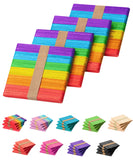 Mr. Pen- Colored Popsicle Sticks, Wooden Rainbow Colored Popsicle Sticks for Crafts, 200 Pack, 4.5 Inch