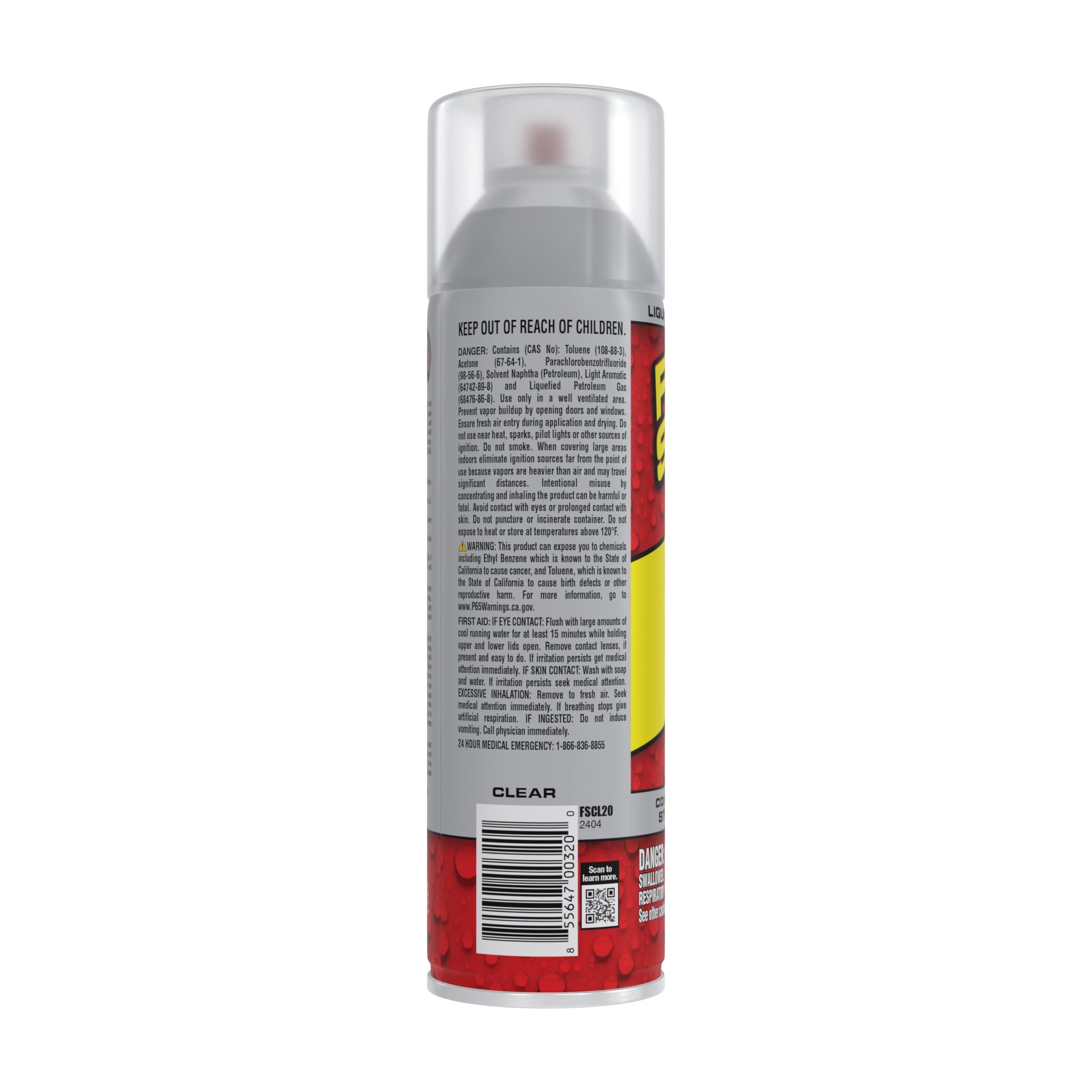 Flex Seal, 14 oz, Clear, Stop Leaks Instantly, Transparent Waterproof Rubber Spray On Sealant Coating, Perfect for Gutters, Wood, RV, Campers, Roof Repair, Skylights, Windows, and More