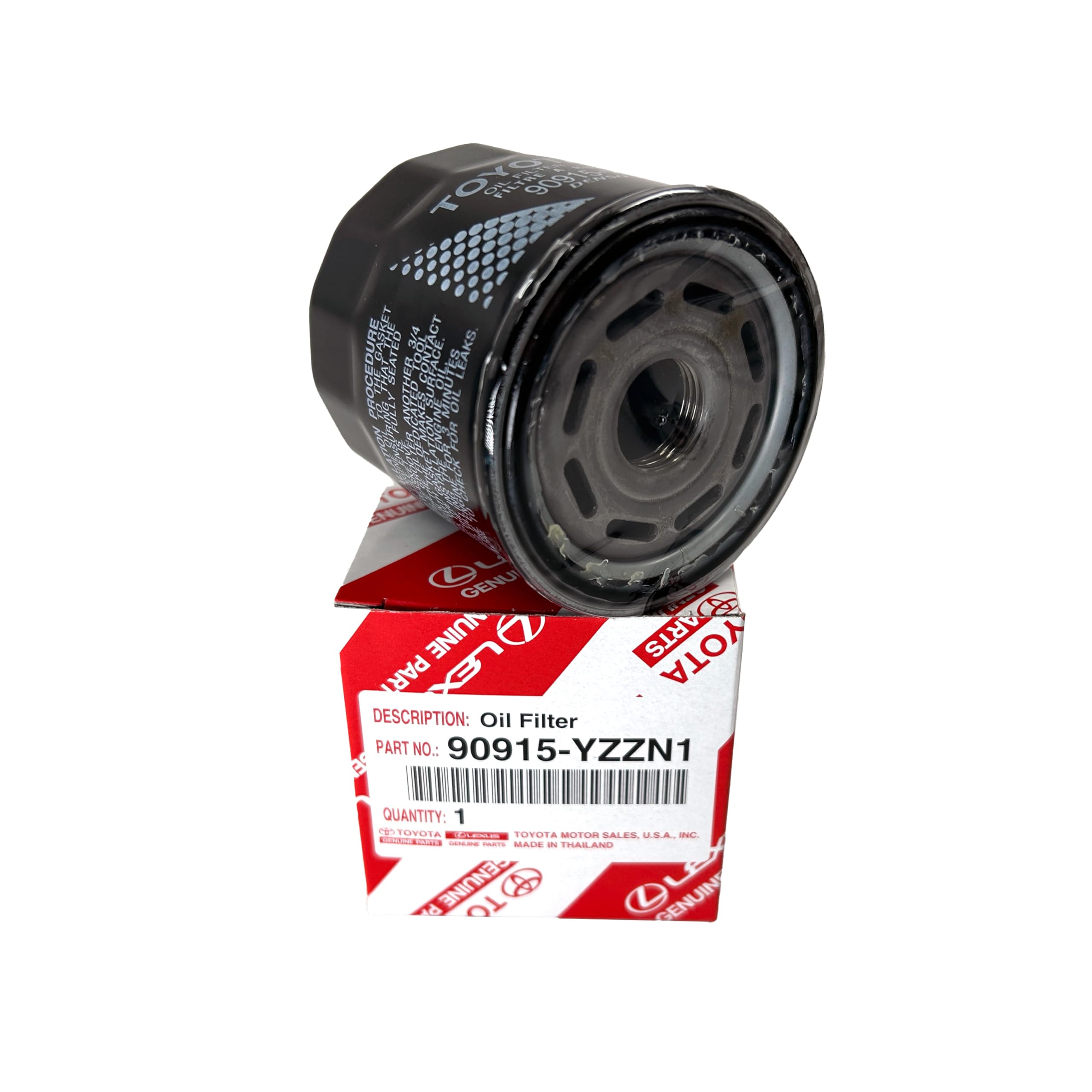 Genuine Oil Filter 90915-YZZN1 / 90915-YZZF2 with APSG Drain Plug Washers | 3 PACK | Compatible with Toyota/Lexus/Scion
