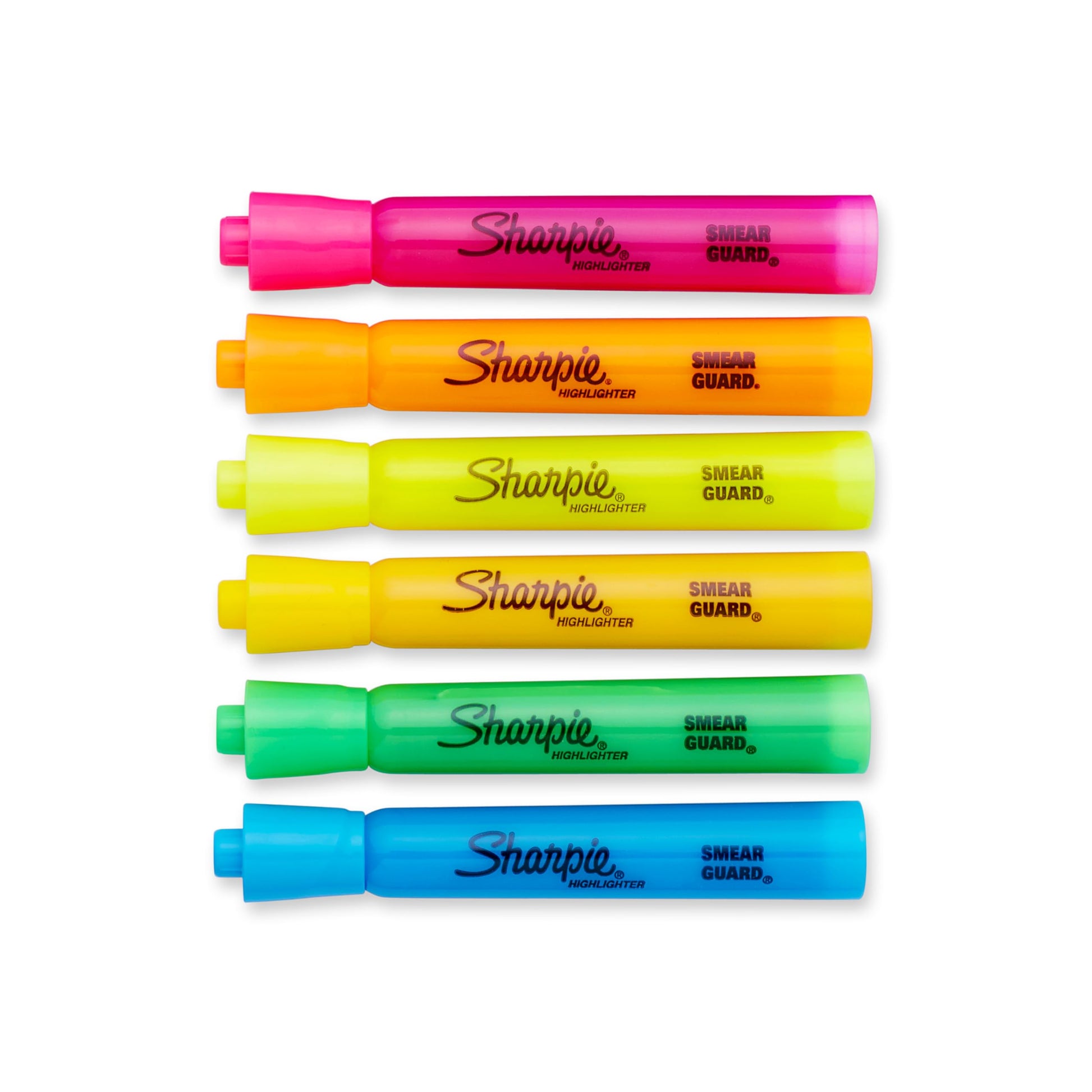 Sharpie Tank Style Highlighters, Chisel Tip, Fluorescent Pink, Box of 12