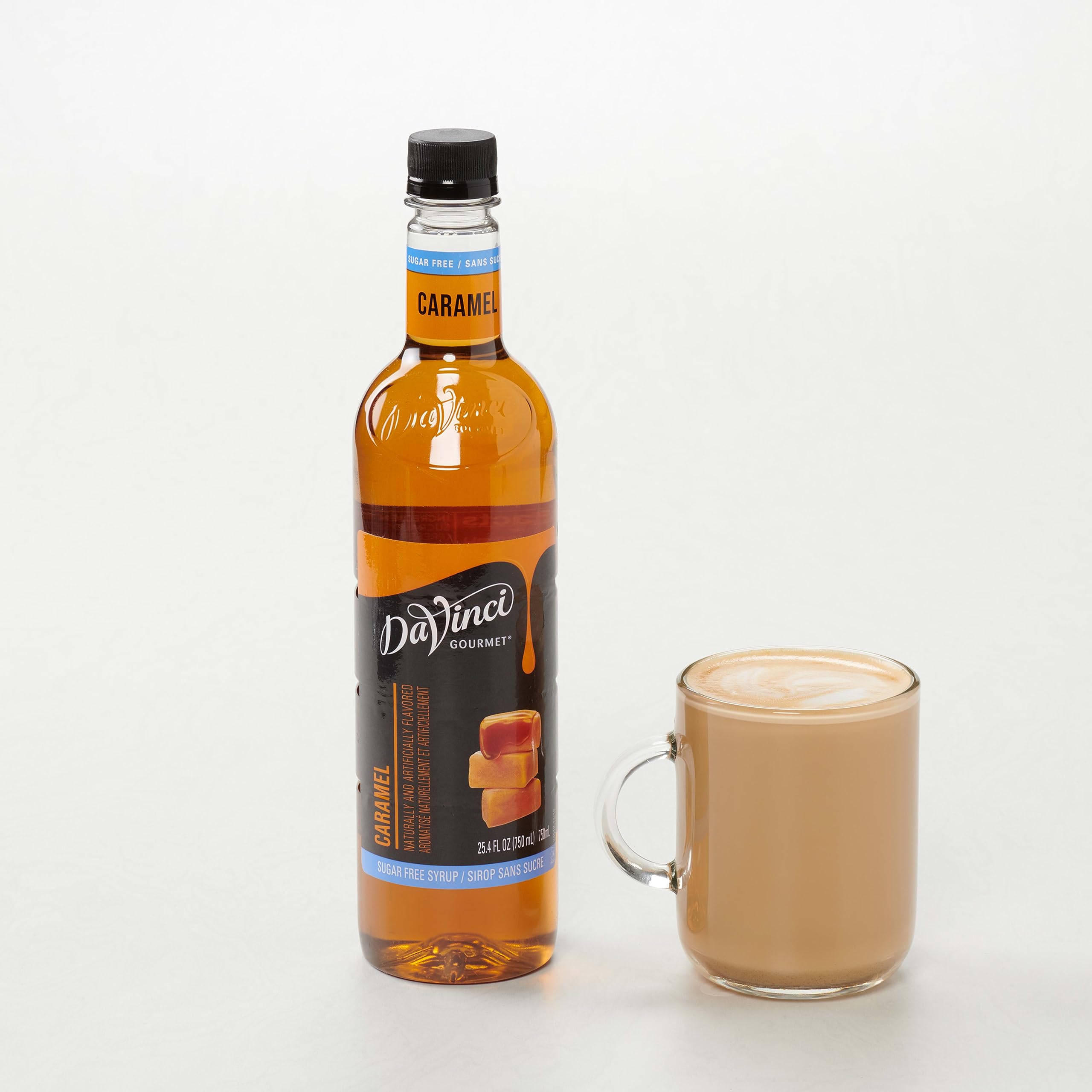 DaVinci Gourmet Sugar-Free Caramel Syrup, 25.4 Fluid Ounces (Pack of 1)