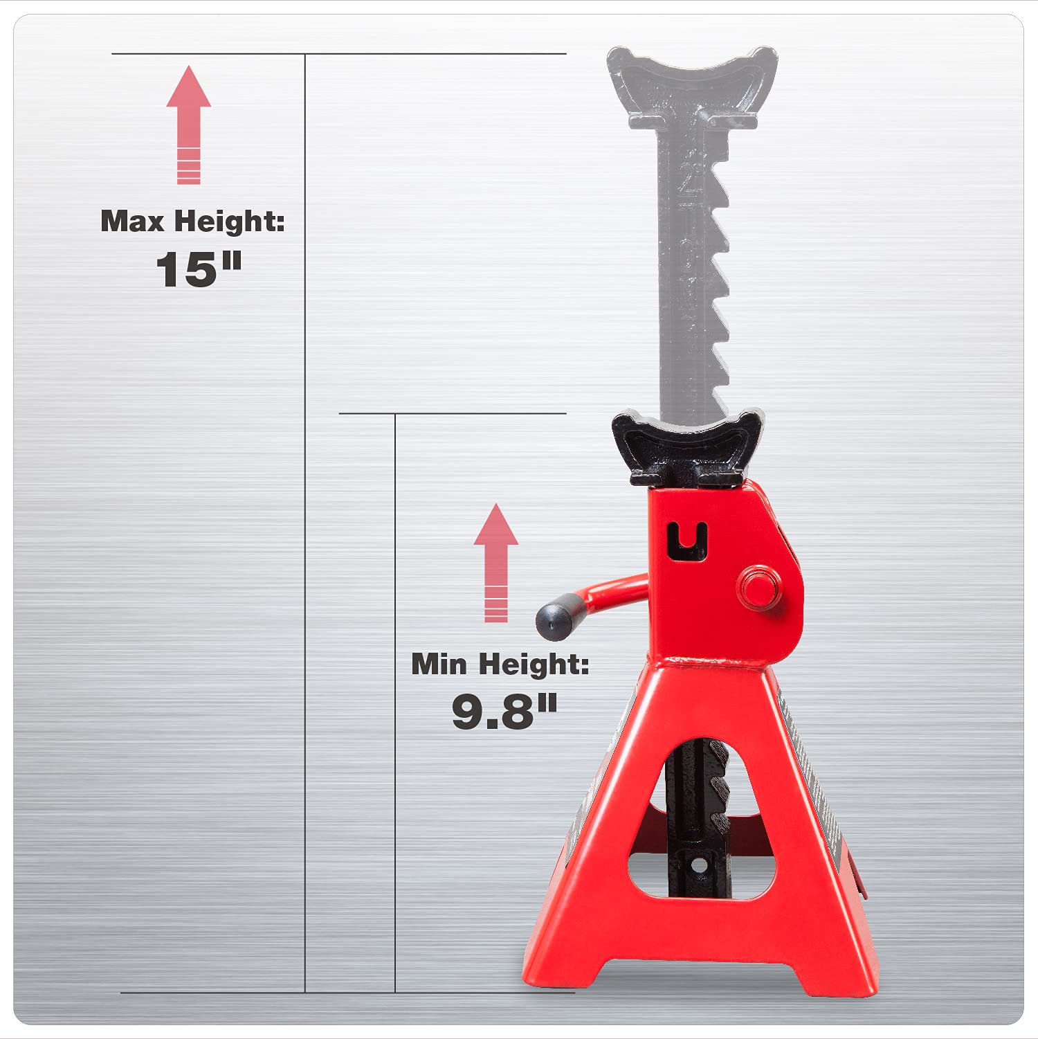 Jack Boss Jack Stands Low Profile 2 Ton(4000 LBs) Lifting Car Stand, Fit Use for Cars Automotive Small Vehicles, 2 Pack