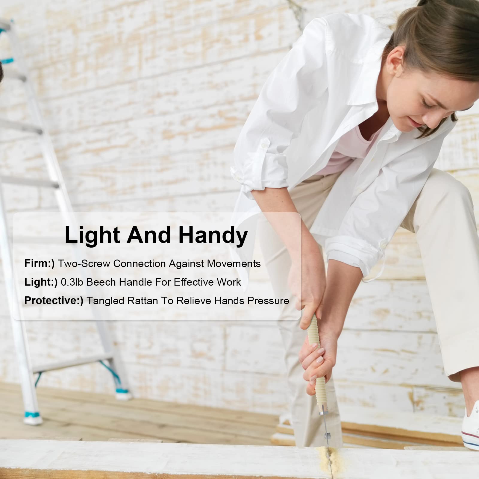 KERYE Japanese Pull Saw 9.5 Inch, Hand Saw with Double Edges of 10/17 TPI and Replaceable Blade, Ryoba Wood Cuttter, Sharp and Light Woodworking Tools Gifts for Men and Women-KY01