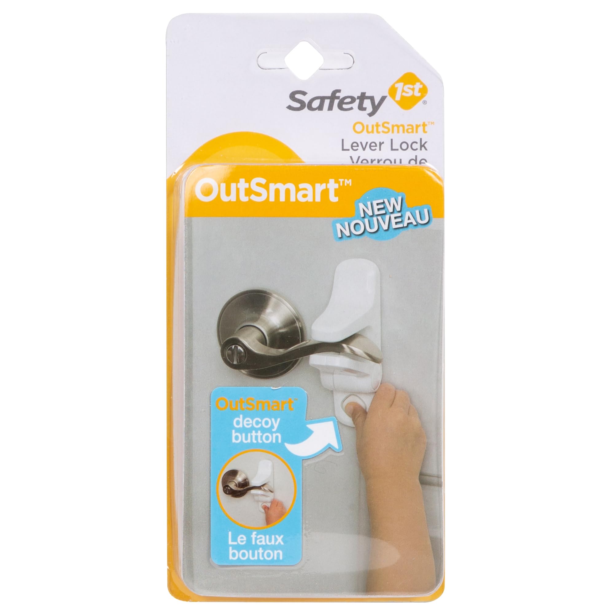 Safety 1st OutSmart Child Proof Door Lever Lock, White, 1 Count