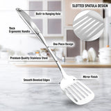 Zulay Kitchen Stainless Steel 13" Soup Ladle - Comfort Grid Steel Ladle with Long Handle and Ample Bowl Capacity Perfect for Stirring, Serving Soups and More - Heavy-Duty Metal Ladle