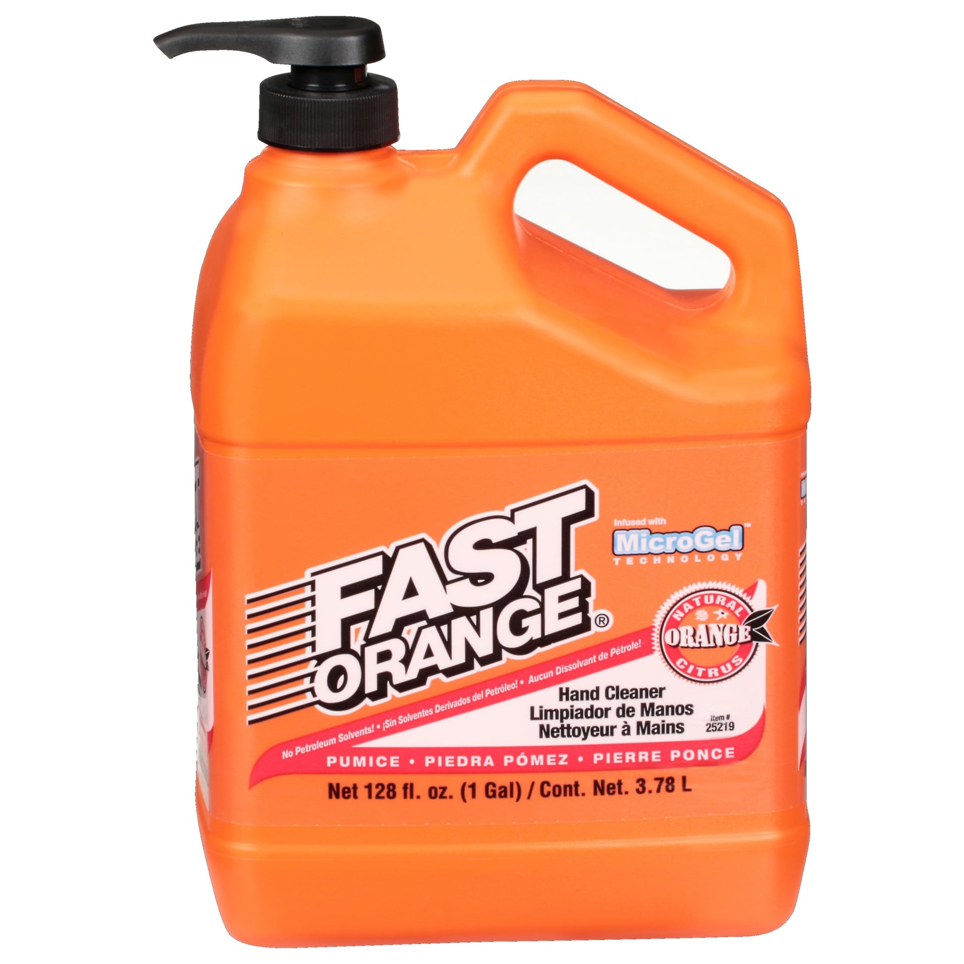 Fast Orange 25219 Pumice Lotion Hand Cleaner with Pump, 1 Gallon