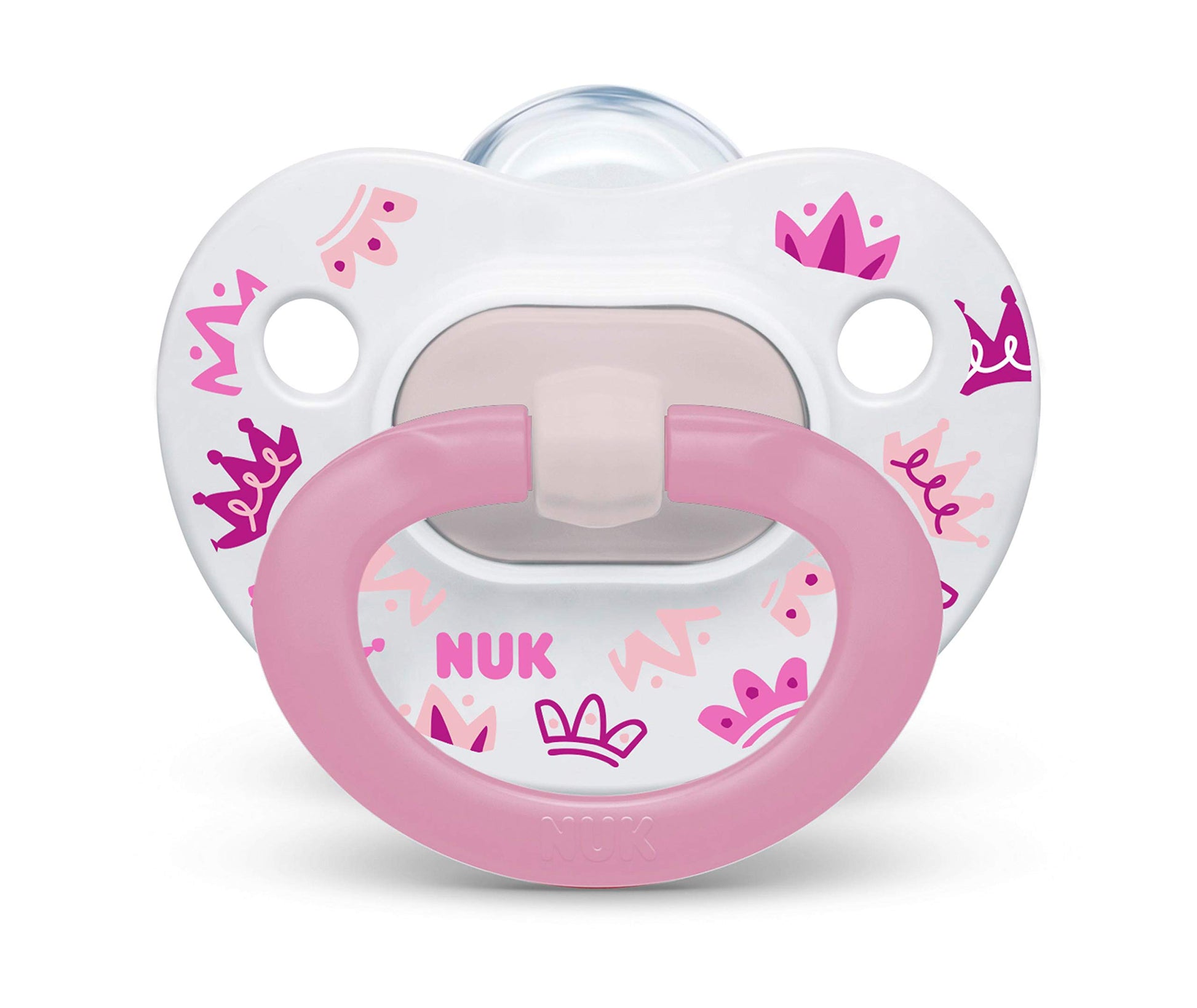NUK Comfy Orthodontic Pacifiers, Pink Assorted, 18-36 Months, 2 Count