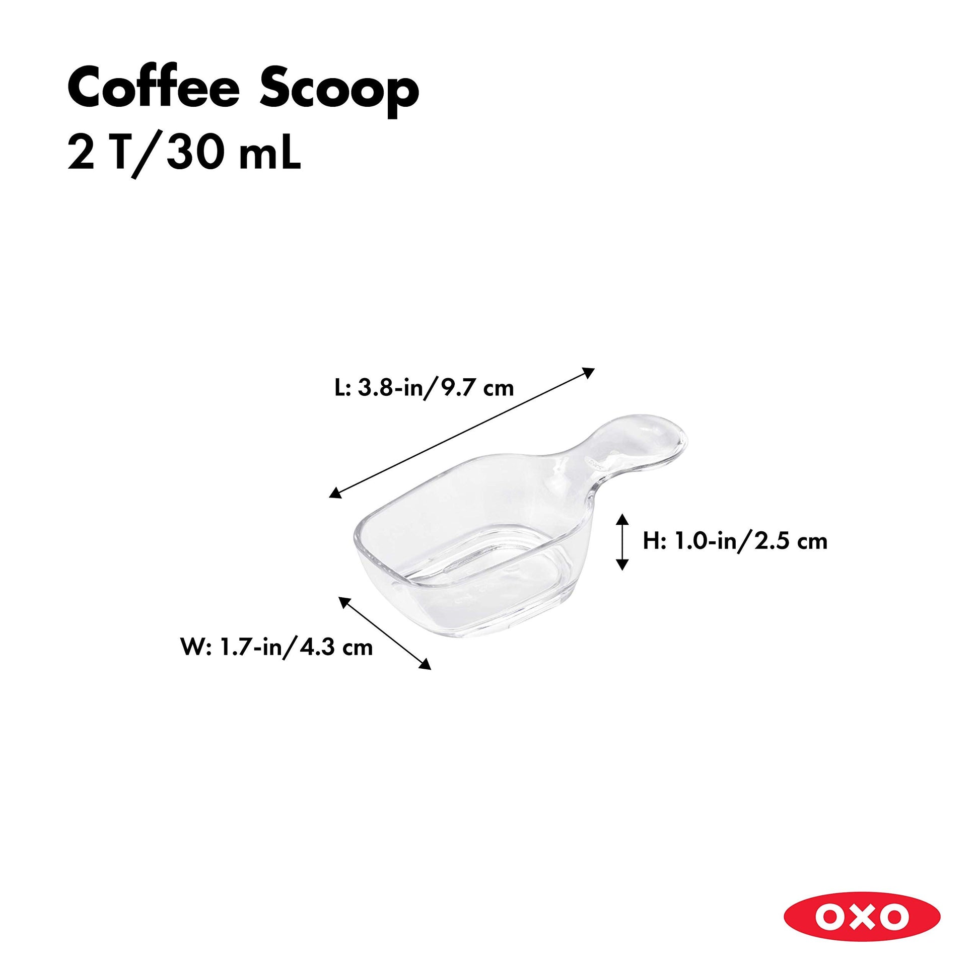 OXO Good Grips POP Container Coffee Scoop, Clear