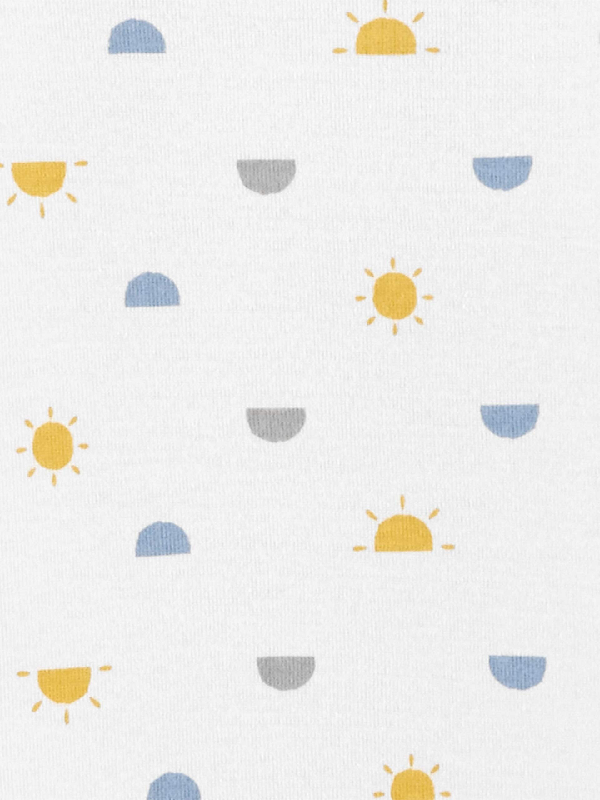 Simple Joys by Carter's Baby Boys' Cotton Sleeper Gown, Pack of 3, Heather/Stripe/Whales, 0-3 Months