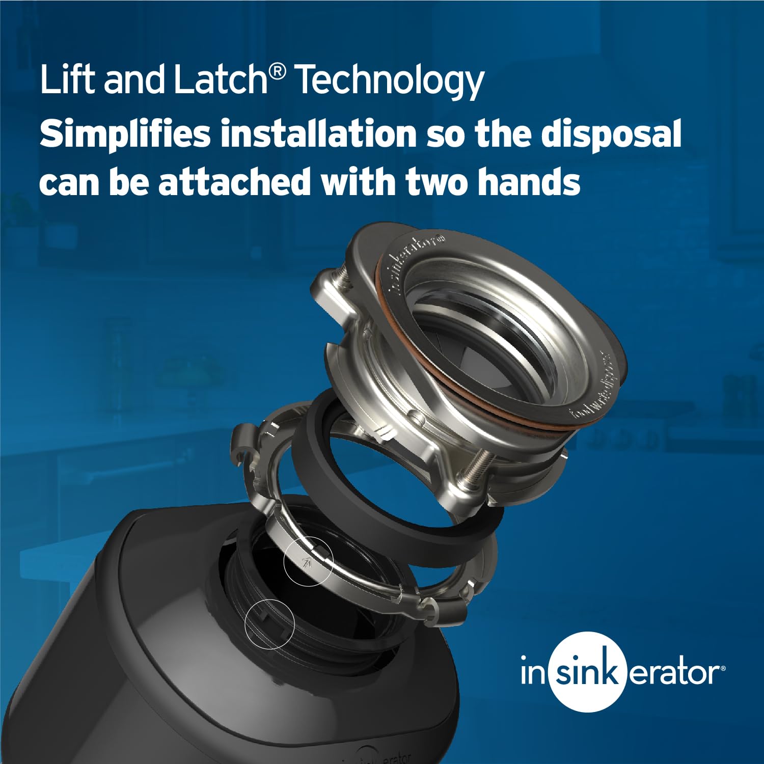 InSinkErator Badger 5 Garbage Disposal with Power Cord, Standard Series 1/2 HP Continuous Feed Food Waste Disposer, Badger 5 W/C, No Size, Black/Gray