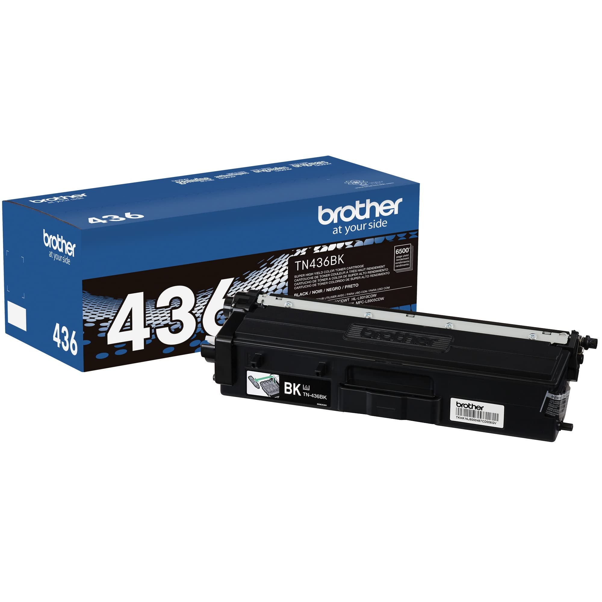 Brother TN436BK Super-Hochleistungs-Toner – Einzelhandelsverpackung, Schwarz