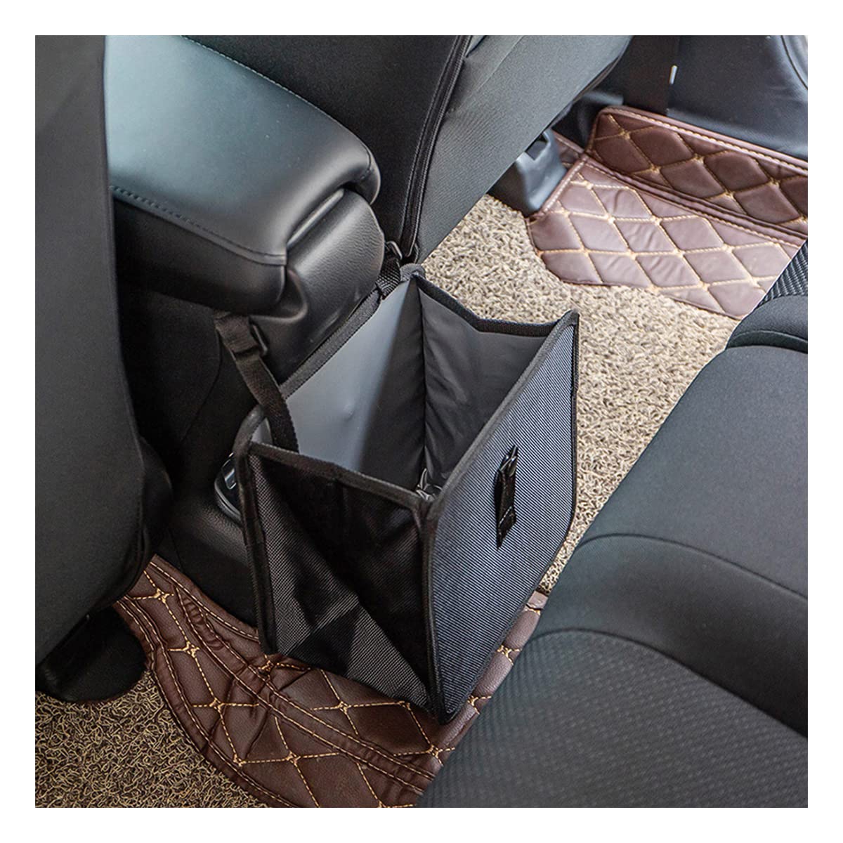 Foldable Trash Can, Hanging Waterproof Leakproof Storage Bag with Large Capacity, Car Interior Accessories (Large)