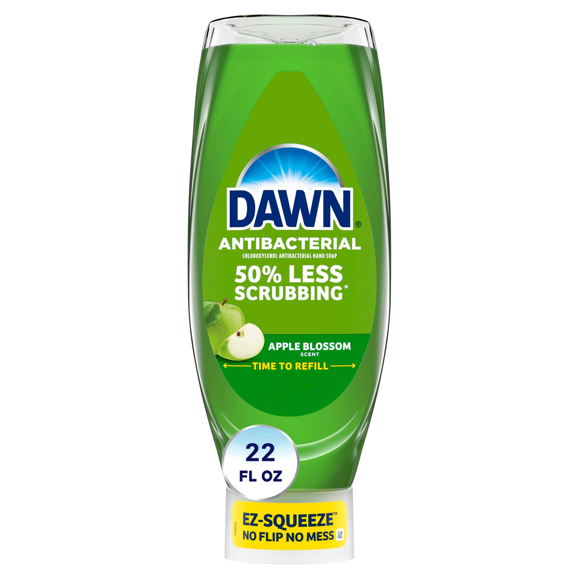 Dawn Antibacterial 50% less scrubbing Apple Blossom scent, 22 Fl Oz
