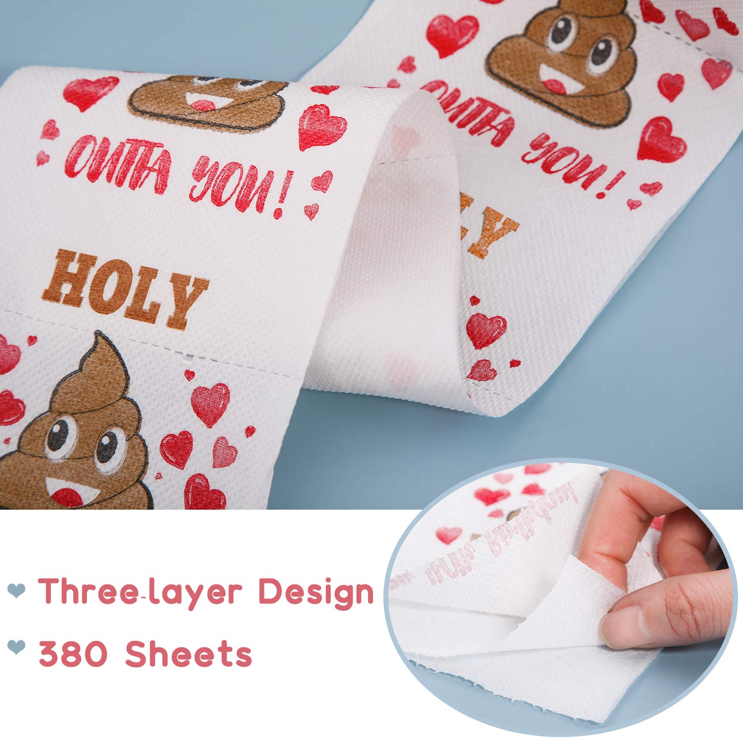 60th Birthday Gifts for Women, Men, Her, Him - Happy Prank Toilet Paper - 60th Birthday Decorations, Party Supplies Favors - 60 Years Old Funny Gag Gift Ideas, Novelty Bday Present for Friends, Family