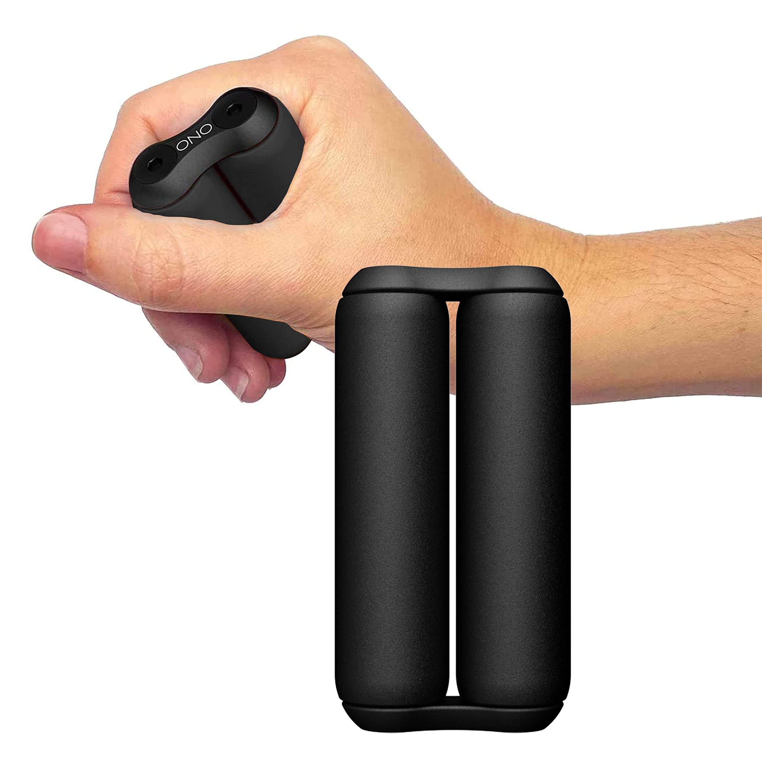 ONO Roller - Handheld Fidget Toy for Adults | Help Relieve Stress, Anxiety, Tension | Promotes Focus, Clarity | Compact, Portable Design (Full Size/Aluminum, Black)