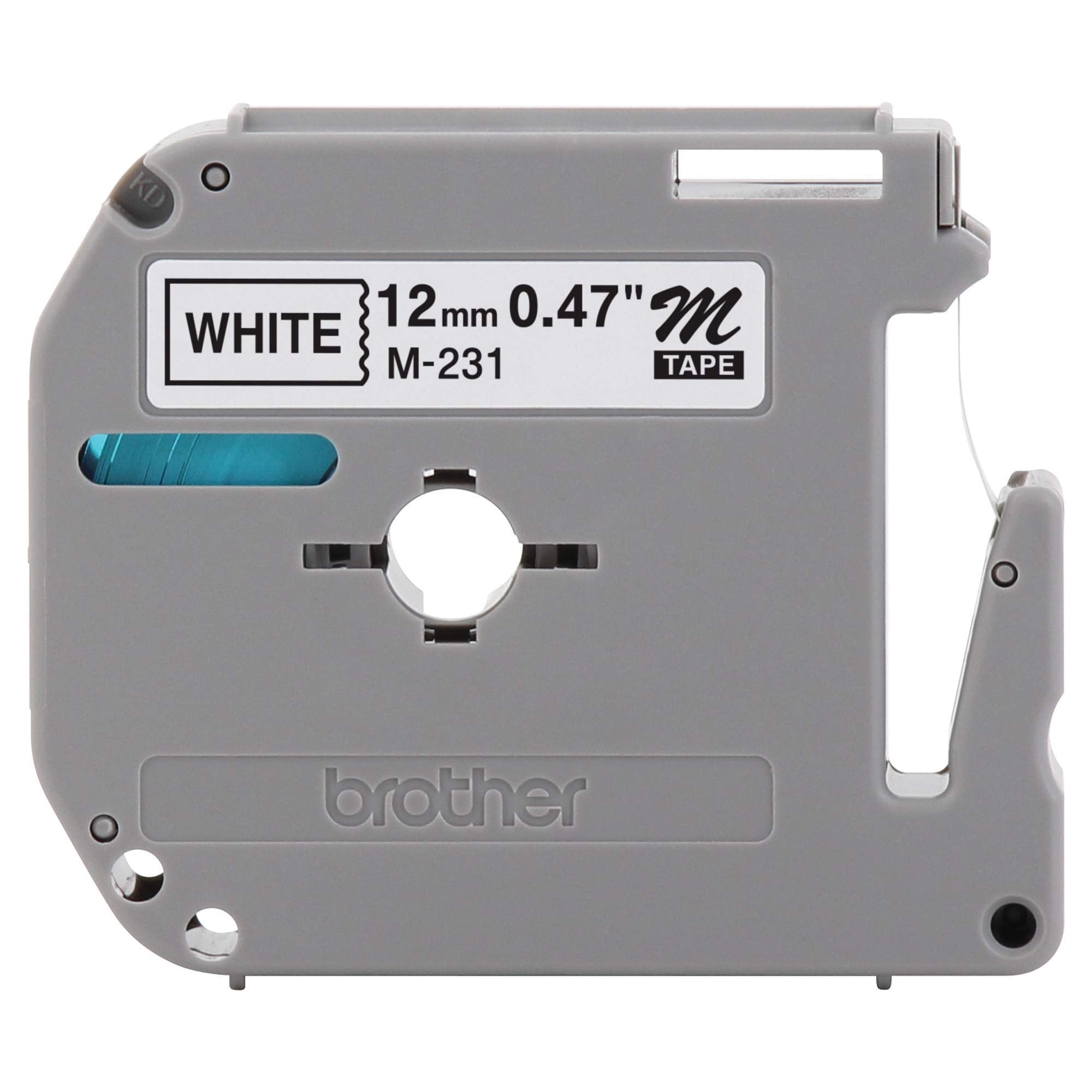 Brother(R) M-231 Beschriftungsband Schwarz auf Weiß, 12 mm x 8 m, BRTM231