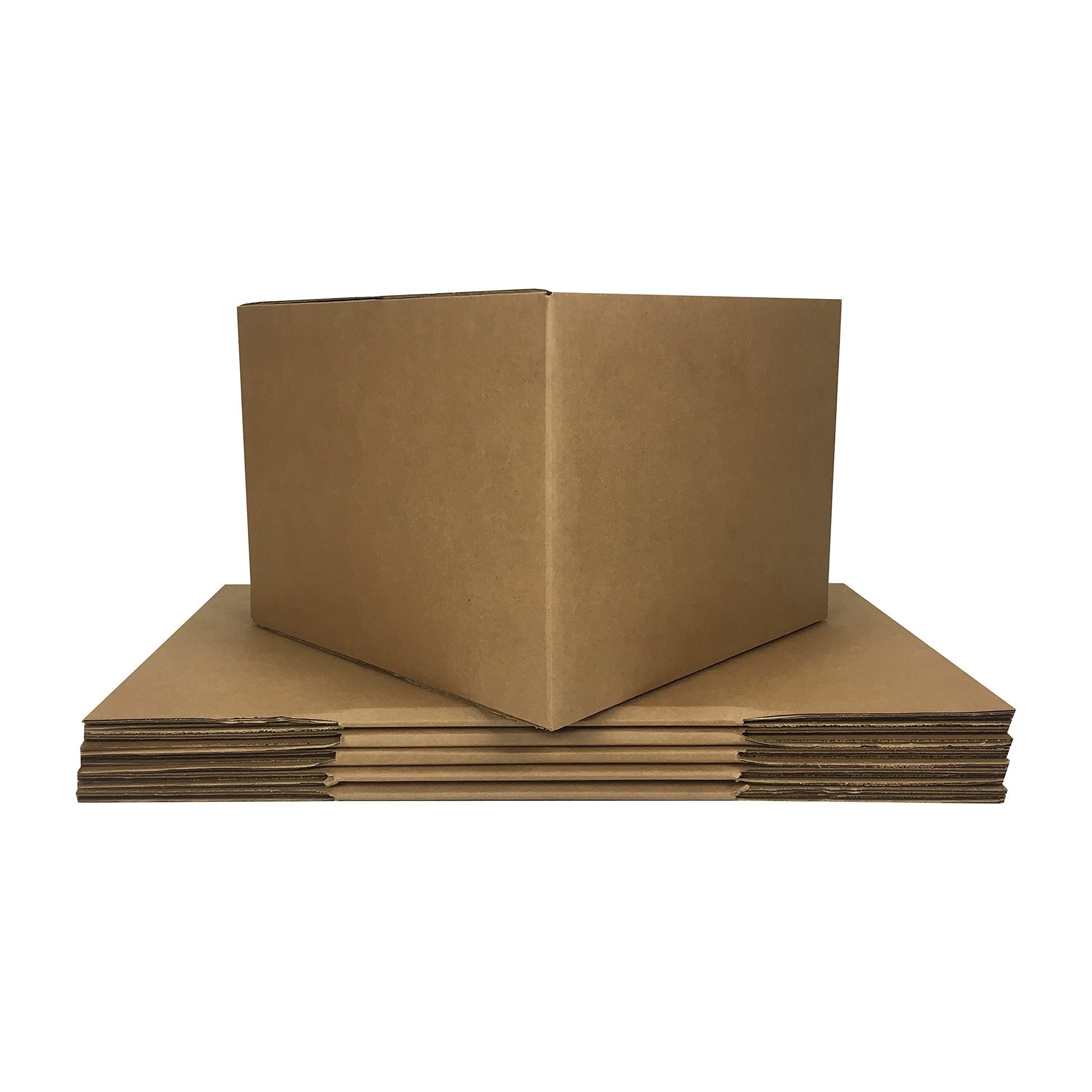 Amazon Basics Cardboard Moving Boxes - 6-Pack, Large, 20" x 20" x 15", Brown