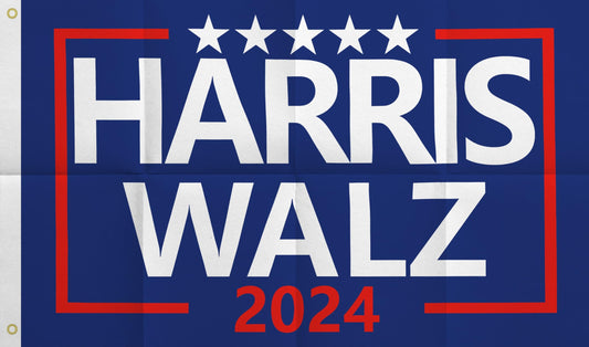 MAGJIUKE Harris Waltz Flag for President 2024 Election,Kamala Harris Tim Walz Flags Banner 3×5 Ft for car Boat Outdoor with Grommets Double Stitched,blue Single-Sided