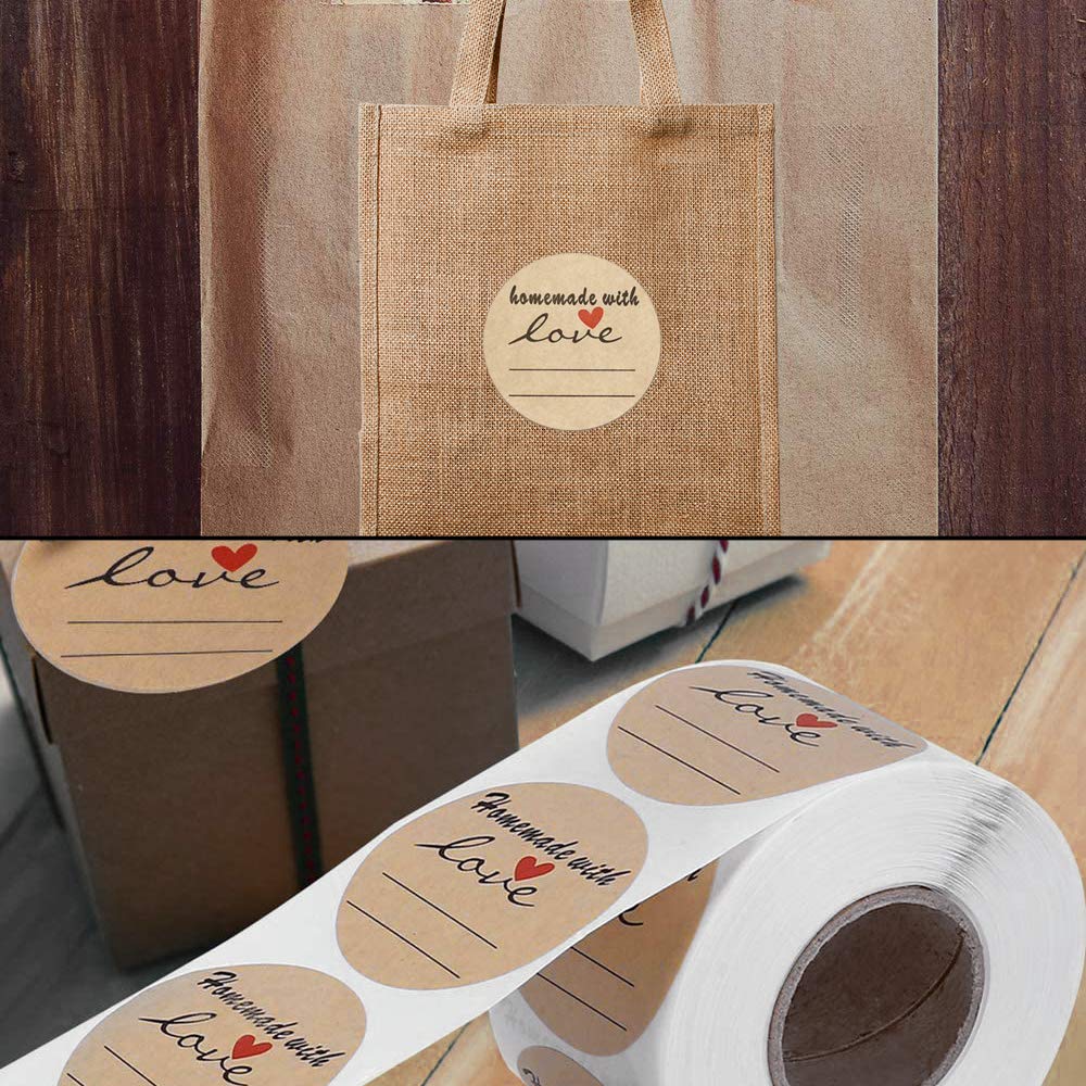 Jam and Jelly Jar Canning Labels for Mason Jars and More(2" Round 500/roll) with Lines for Writing- Jar Labels Jam, Jelly, and More
