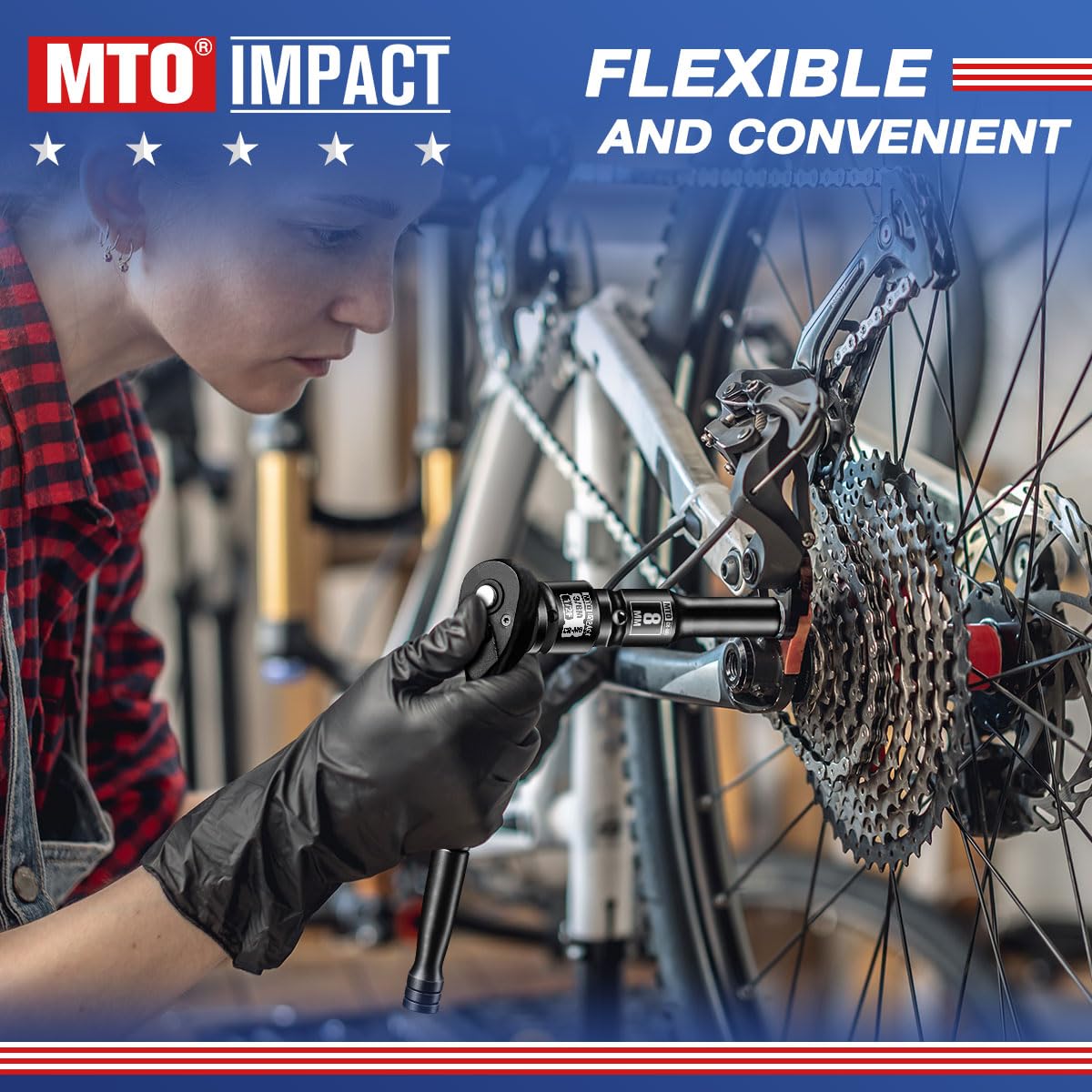 MTO 2-Piece 1/2" Female to 3/8" Male Impact Socket Adapter Set, 1/2" Drive Impact Driver Conversions for Impact Wrench, Chrome Molybdenum Alloy Steel