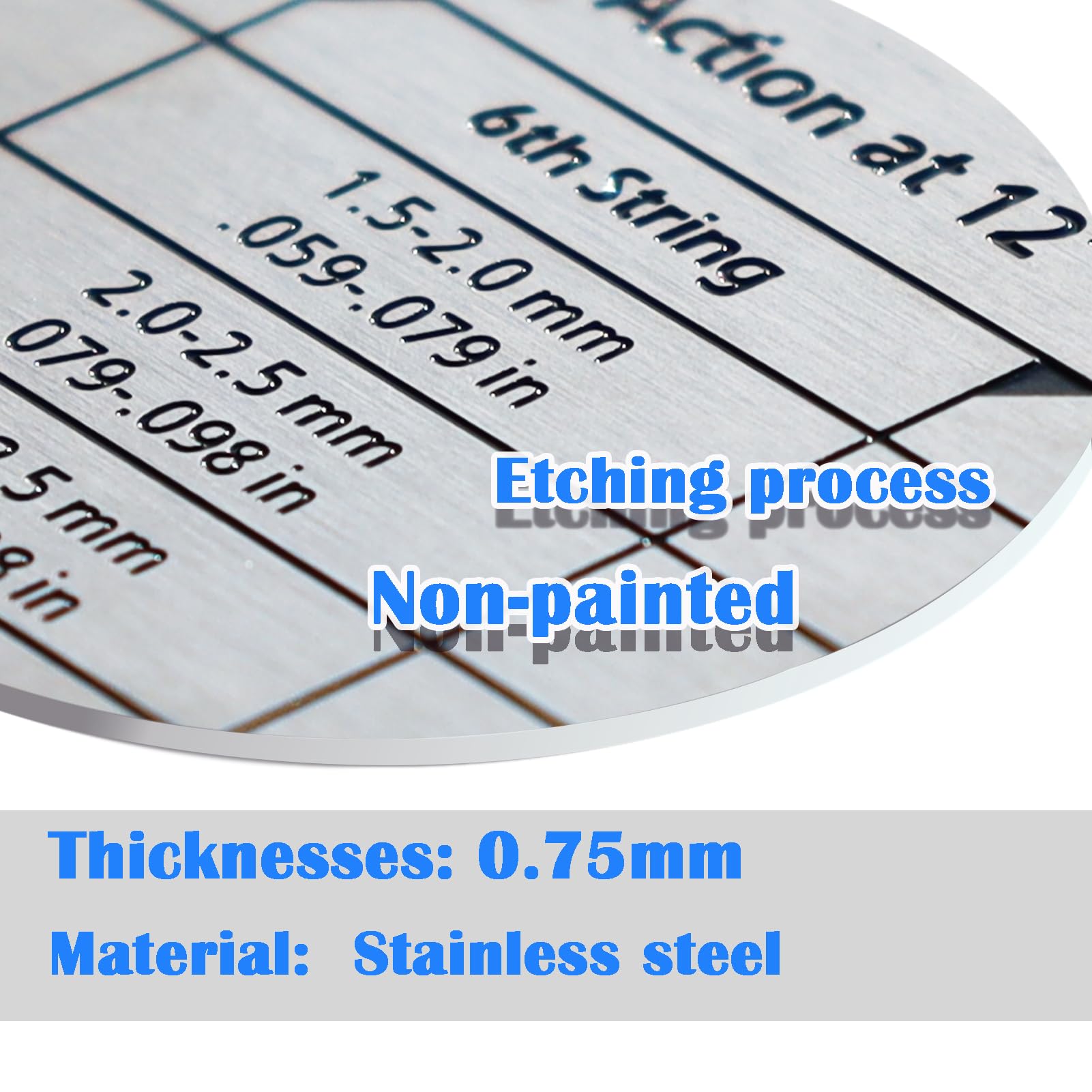 Guitar Action Gauge Ruler, String Height Gauge for Guitar